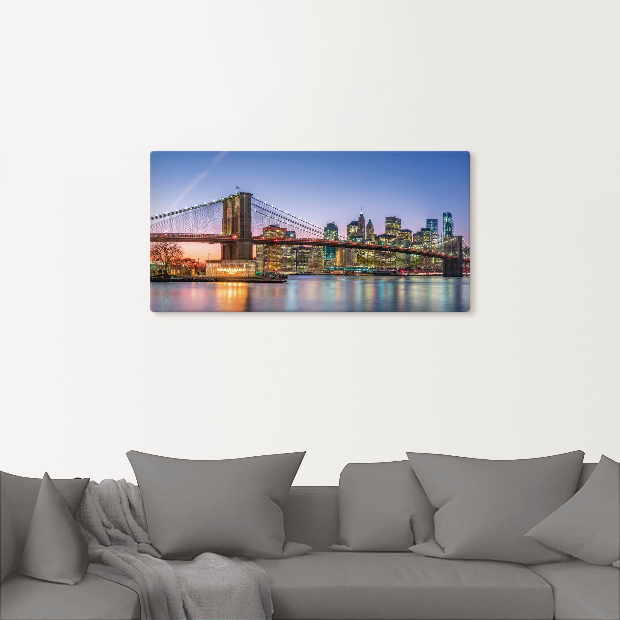 Artland Wandbild »Skyline New York City« New York 1 Stk. tlg. auf Holzrahme günstig online kaufen