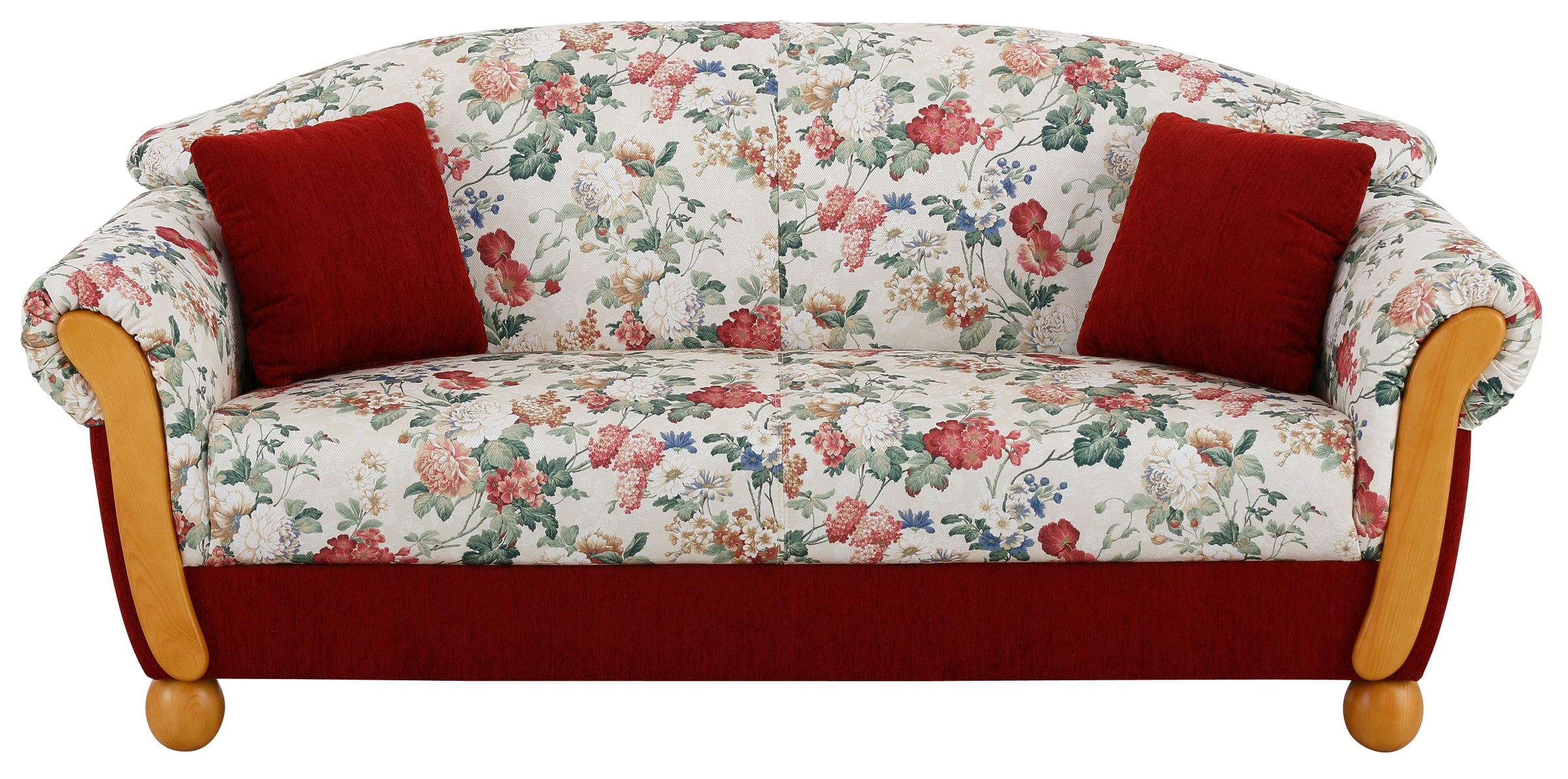 Home affaire 3-Sitzer »Milano, bequemes Sofa mit geschwungenen Armlehnen, L günstig online kaufen