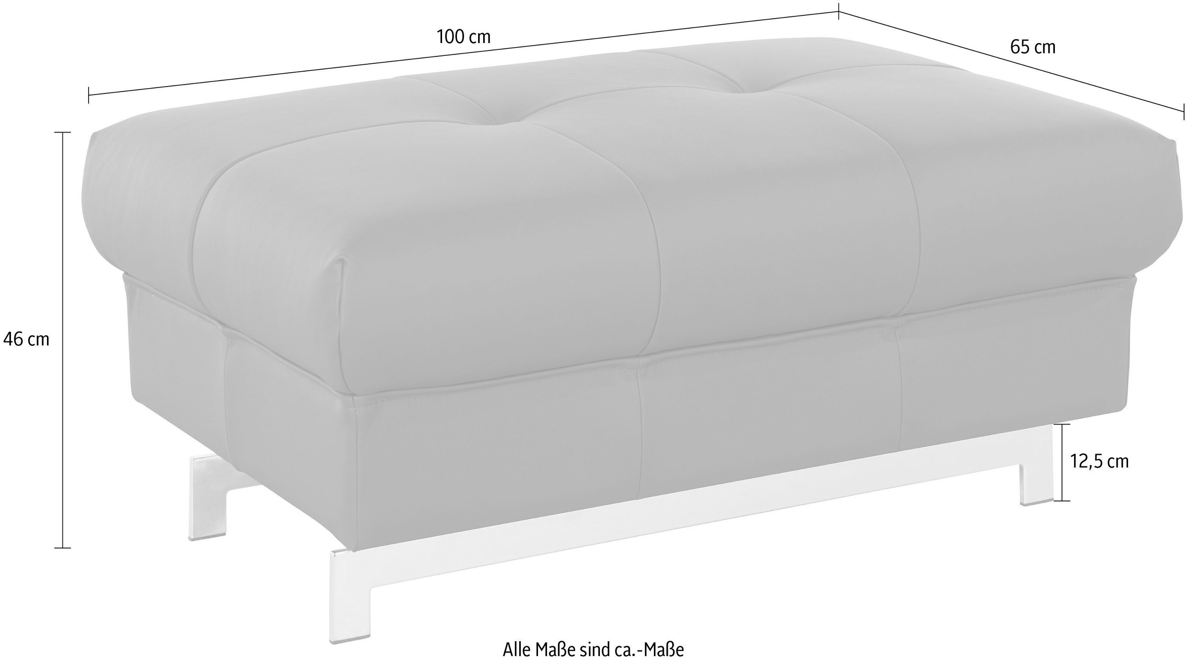 COTTA Hocker »Chef« mit edlen Metallfüßen