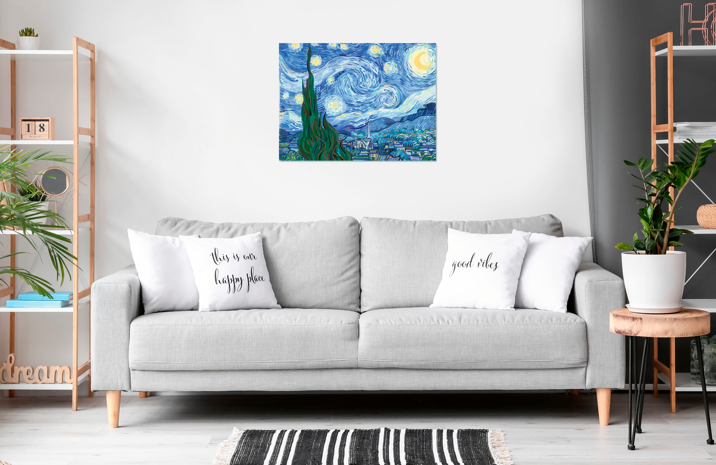 Ravensburger Malen nach Zahlen »CreArt, Leinwand ART Collection: Sternennacht (Van Gogh)« Made in Europe