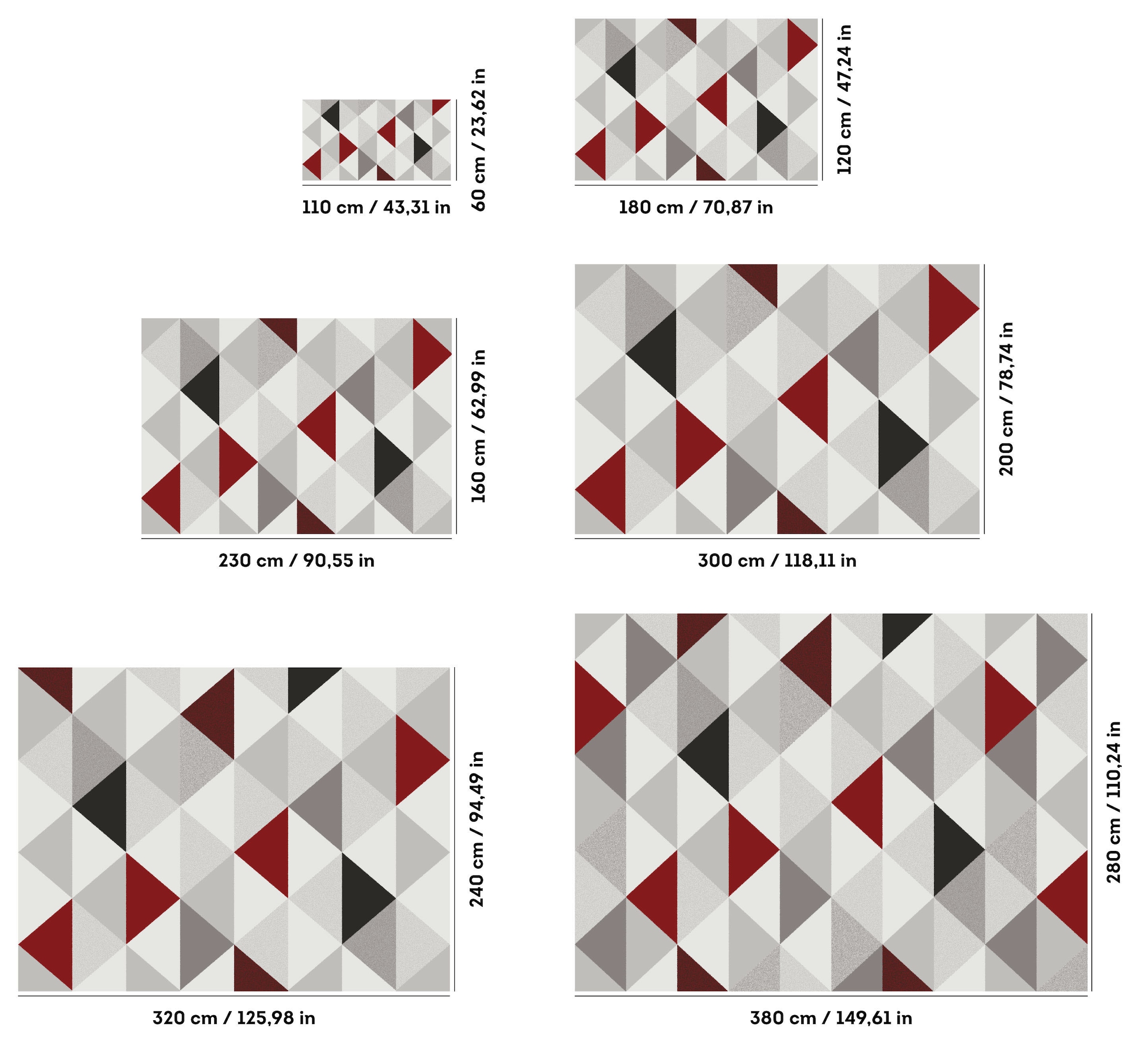my home Teppich »Berlad Geo«, rechteckig, 9 mm Höhe, mit besonders weichem Flor, Kurzflor, modernes geometrisches Design