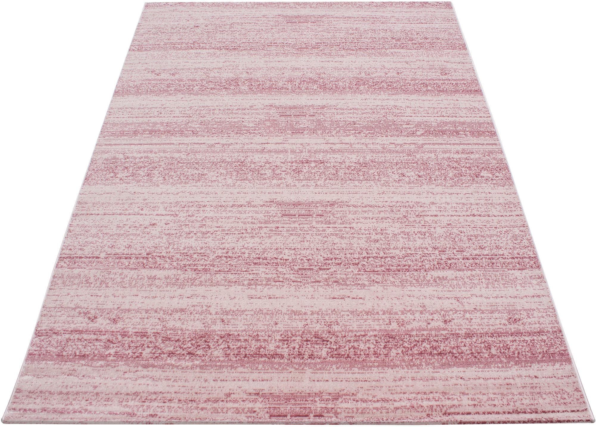 Ayyildiz Teppiche Teppich »Plus 8000«, rechteckig, 6 mm Höhe, Läufer, gestreifter Flachflor, robust, Webteppich, alle Räume