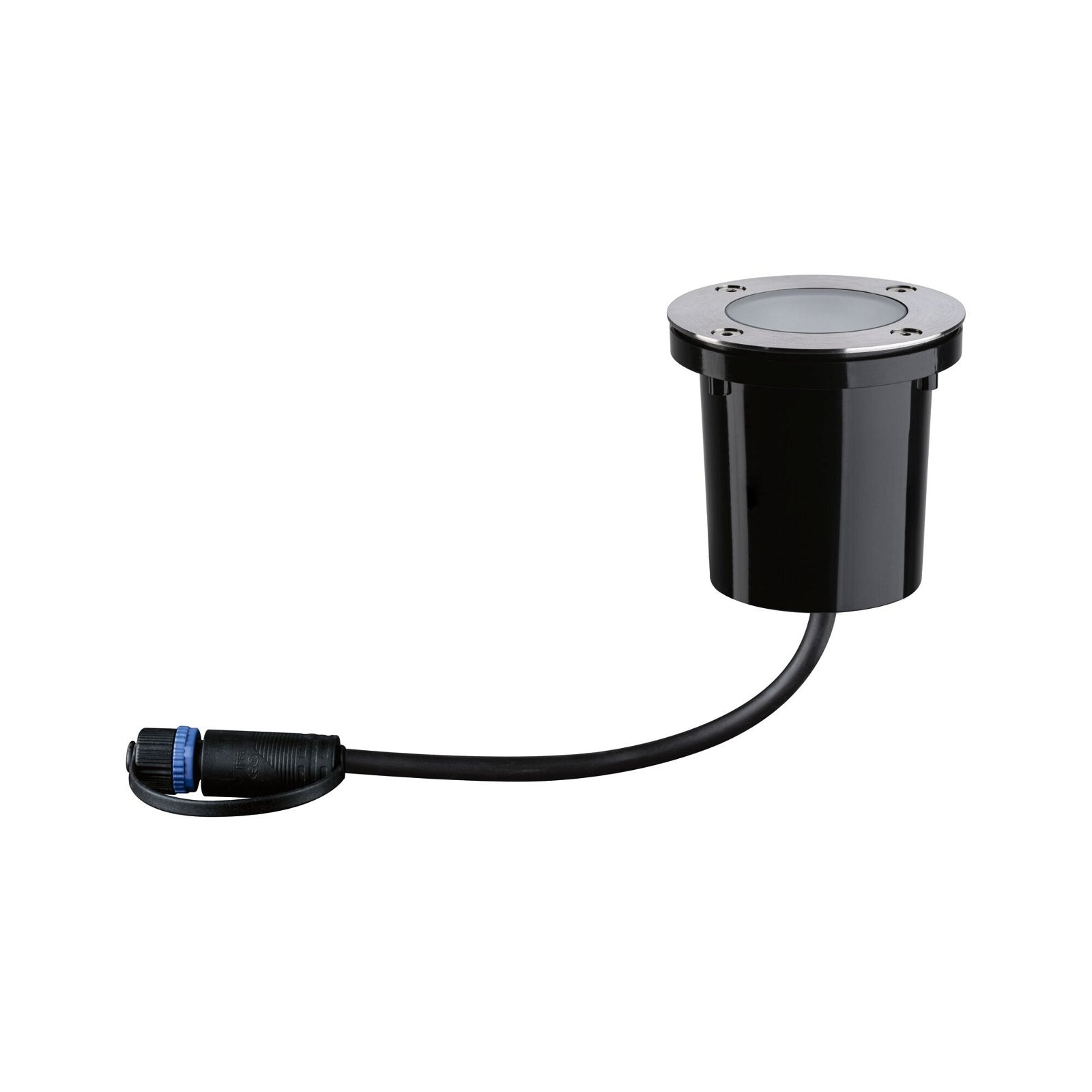 Paulmann LED Einbauleuchte »Plug & Shine Bodeneinbauleuchte Goldlicht Einzelspot IP65 4,6W Schwarz«, 1 flammig, Smart Home Zigbee 3.0, Insektenfreundlich, Tunable Warmwhite