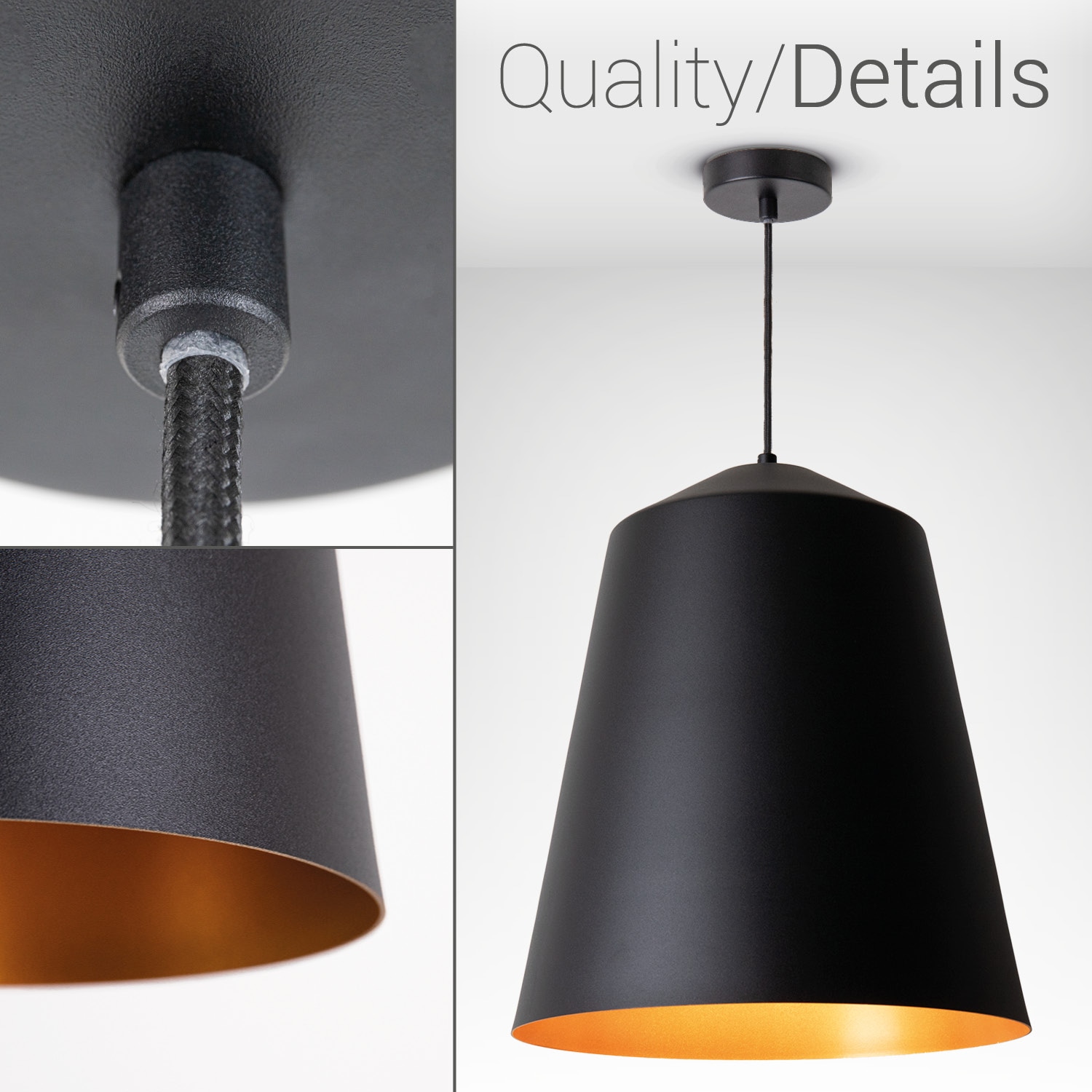 Paco Home Deckenleuchte »Jackson«, 1 flammig, Leuchtmittel E27 | ohne Leuchtmittel, Wohnzimmer Arbeitszimmer Pulverbeschichtet Industrial Design E27