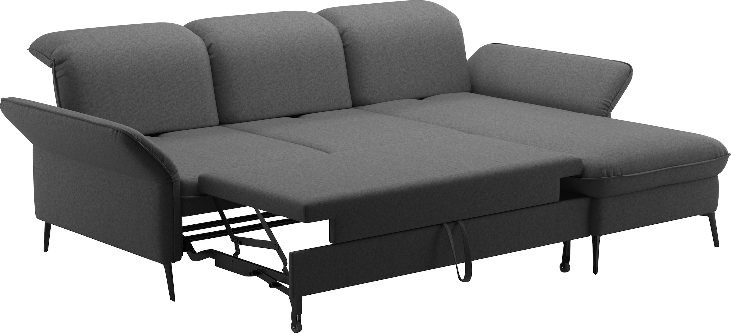 sit&more Ecksofa »Emely, inkl. Sitztiefenverstellung«, wahlweise mit Bettfunktion,Bettkasten,Kopf- & Armteilverstellung