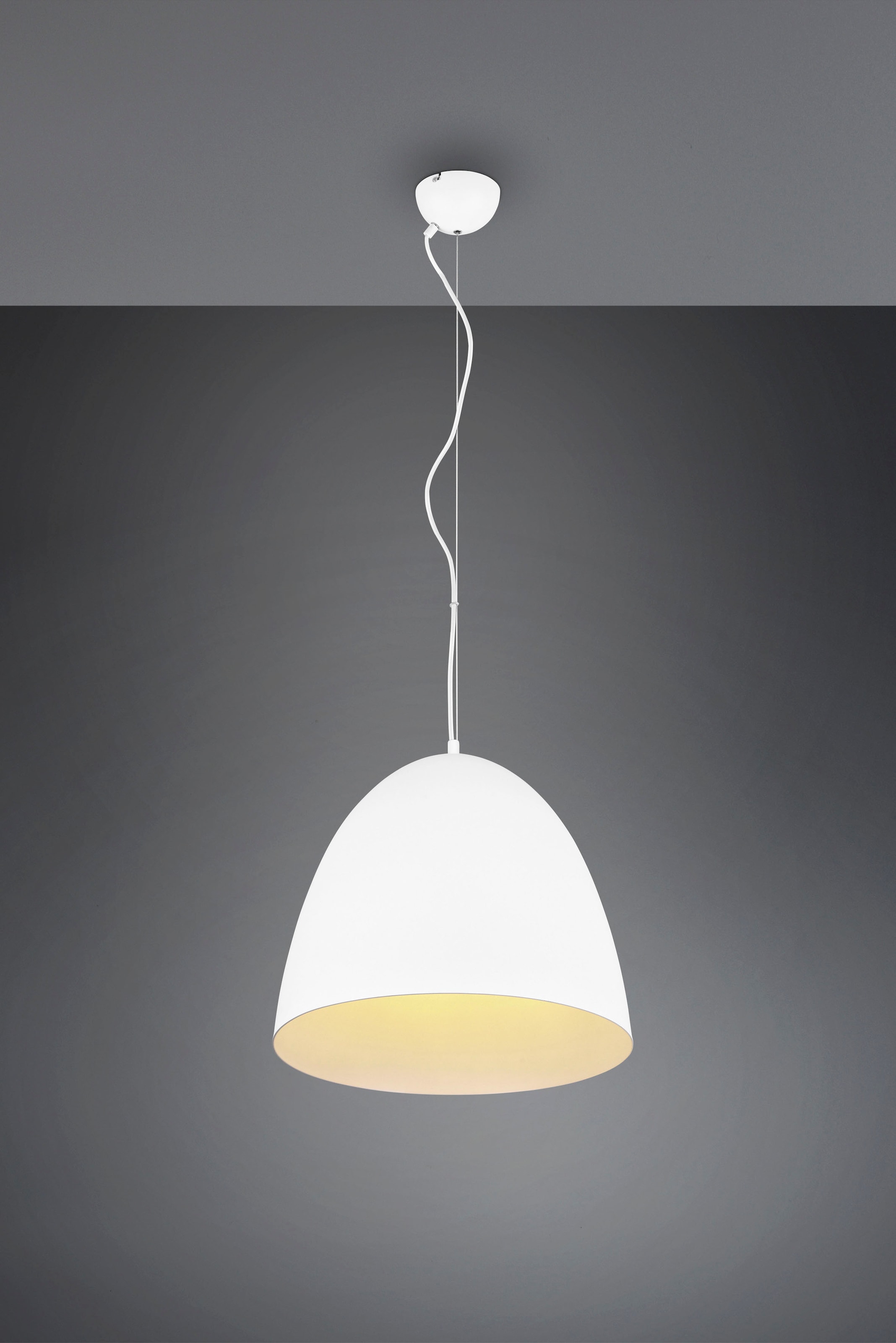 TRIO Leuchten Pendelleuchte »Tilda«, 1 flammig, Leuchtmittel E27 | ohne Leuchtmittel, elegante Hängelampe, max 150cm höhenverstellbar, exkl 1xE27 max 40W