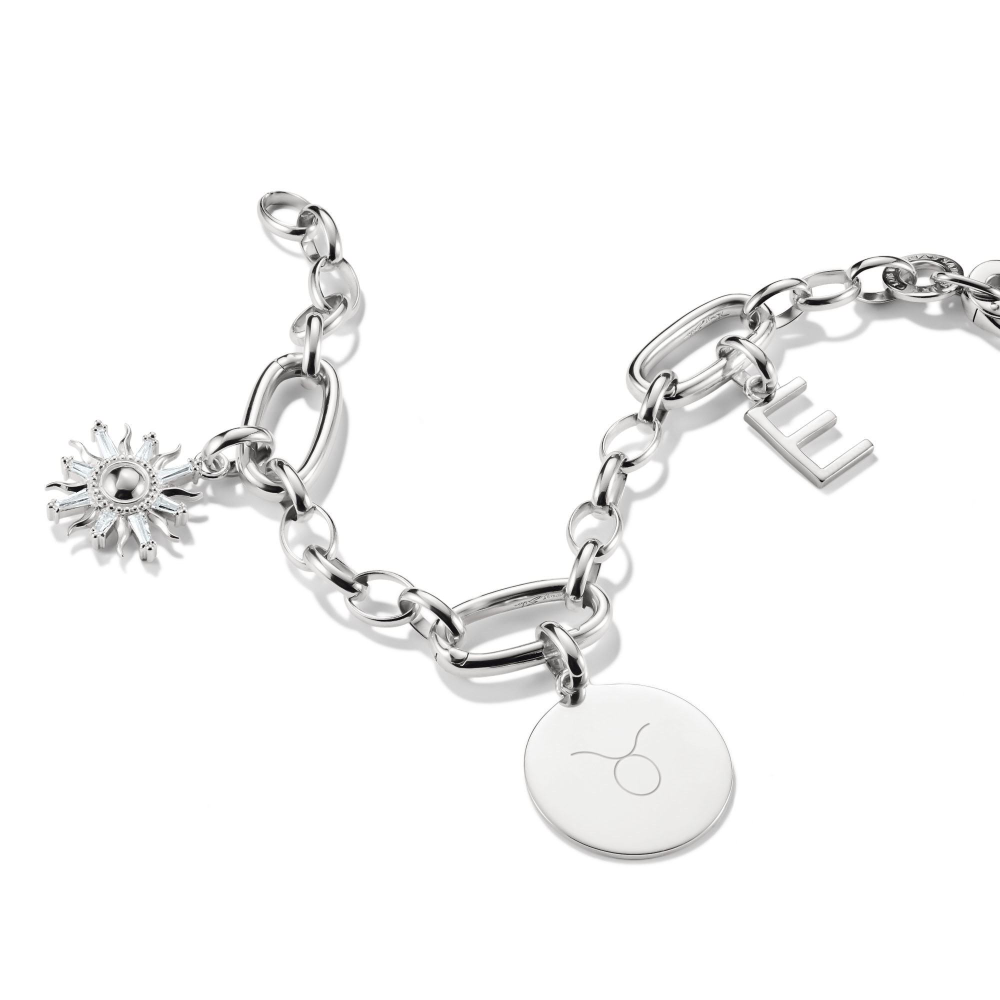 THOMAS SABO Charm-Einhänger »Charm Coin groß - Connect, CC1273-001-21, CC1273-413-39«