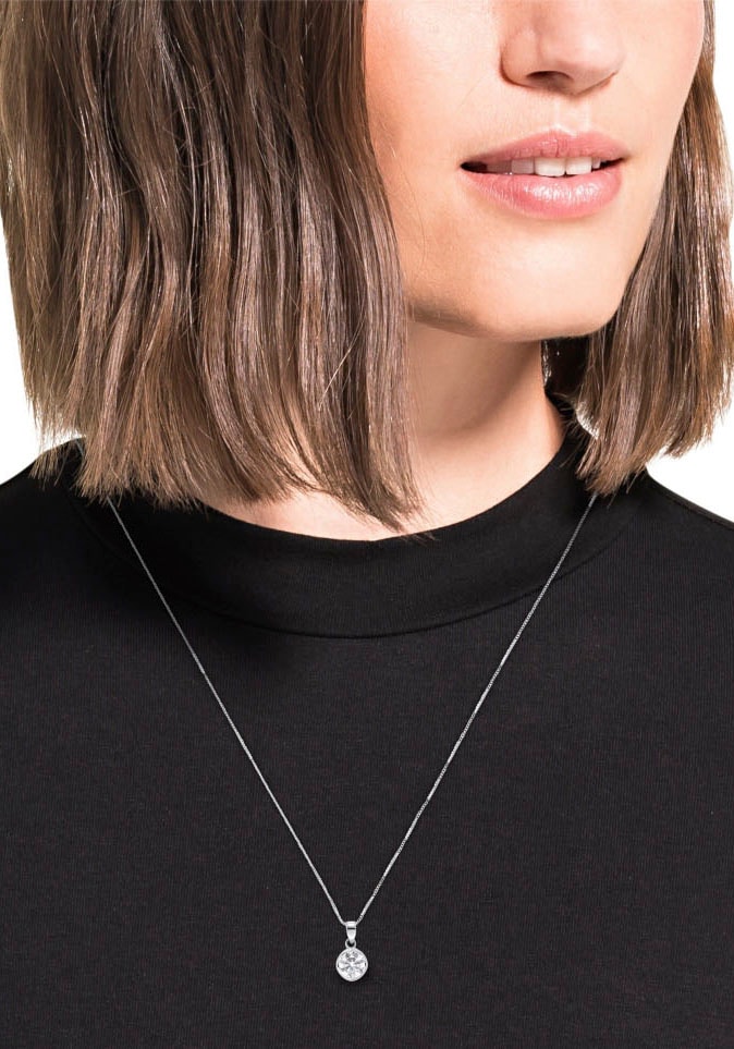 Amor Kette mit Anhänger »Classic Sparkle, 2014379«, mit Zirkonia (synth.)