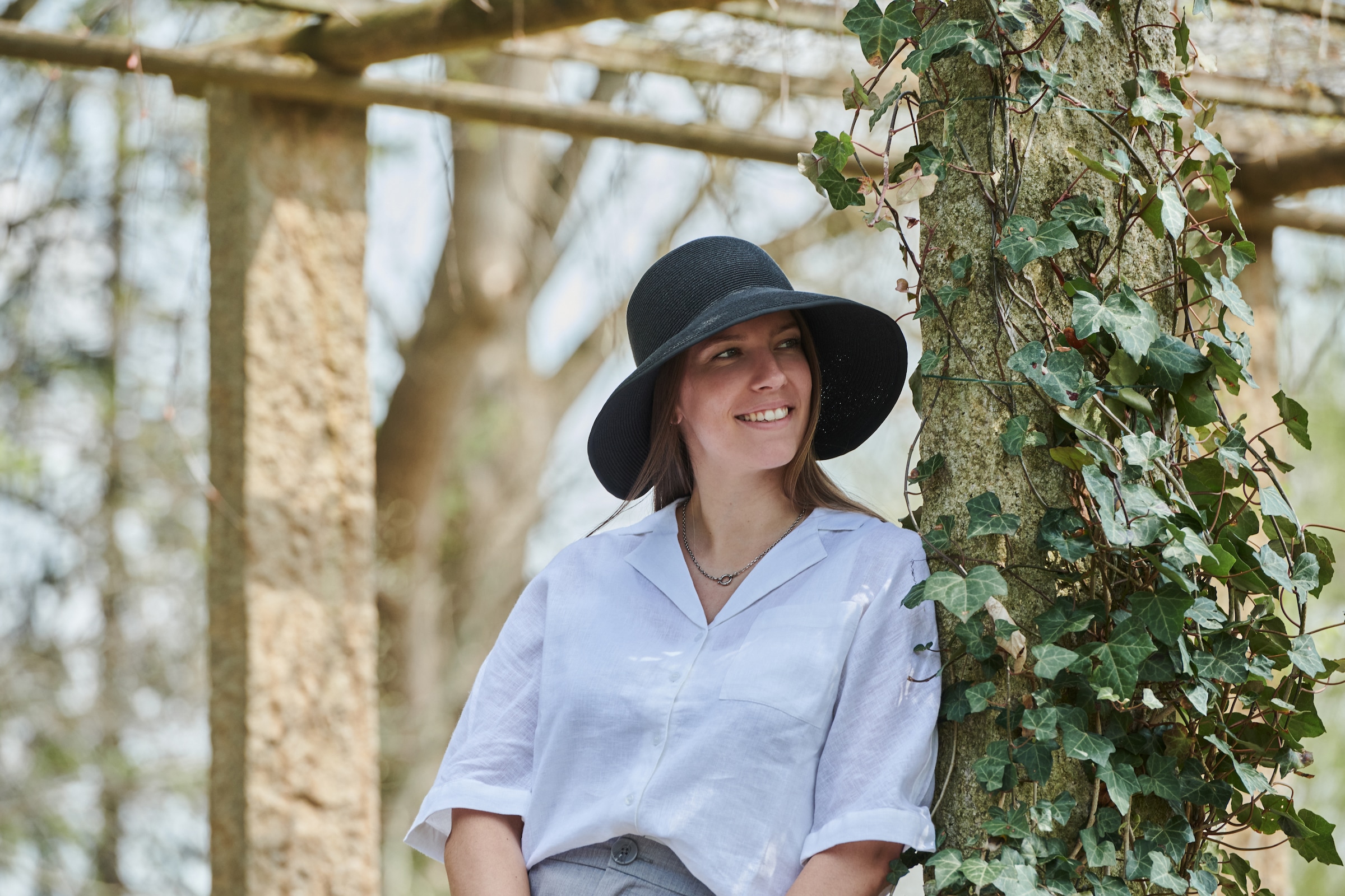 chillouts Sonnenhut »Red Oak Hat« Femininer Sonnenhut mit  Schleife am Hinterkopf