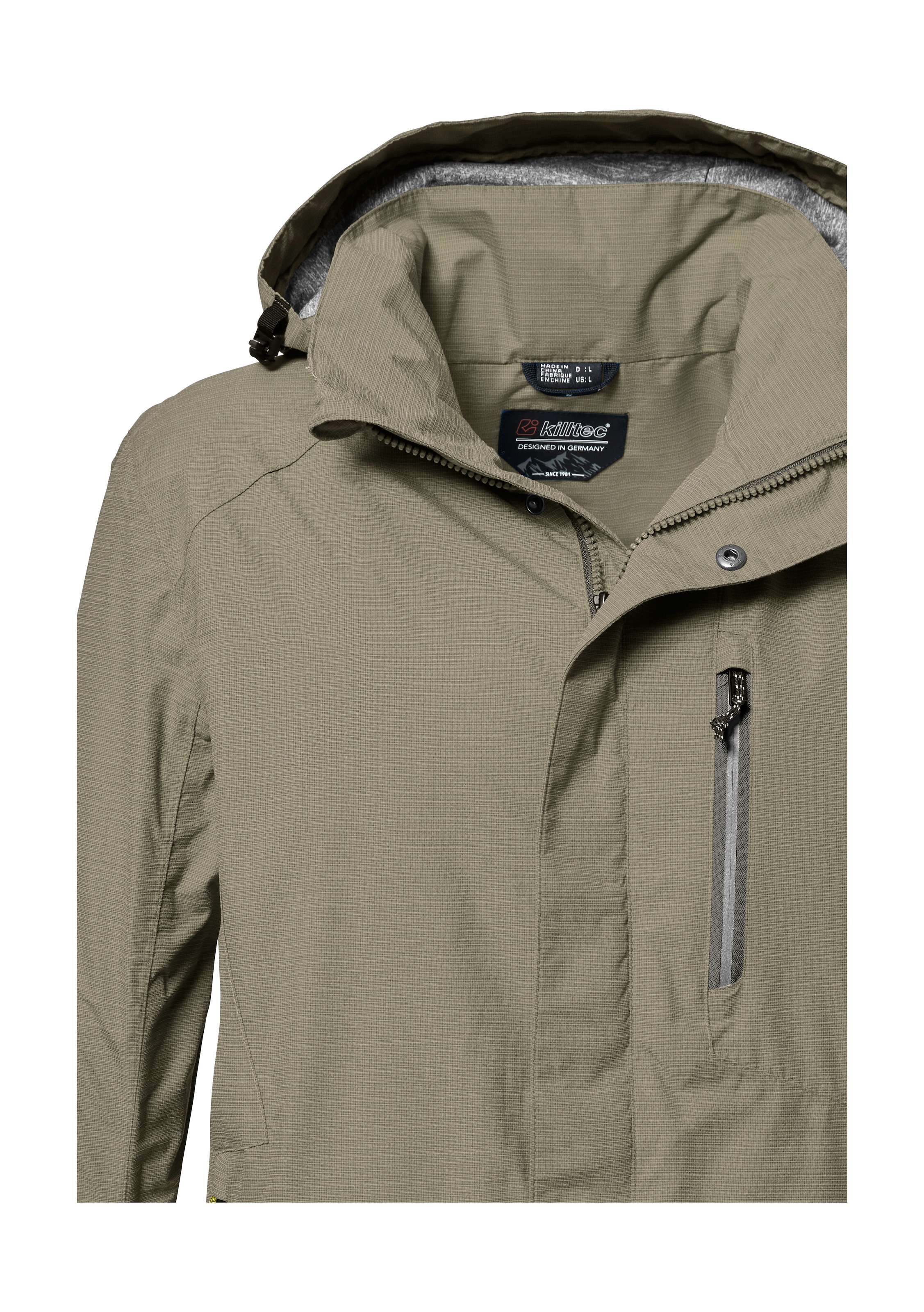 Killtec Outdoorjacke »KOS 256 MN JCKT_CARLEB« Wind- und wasserdichte Herrenjacke mit abnehmbarer Kapuze