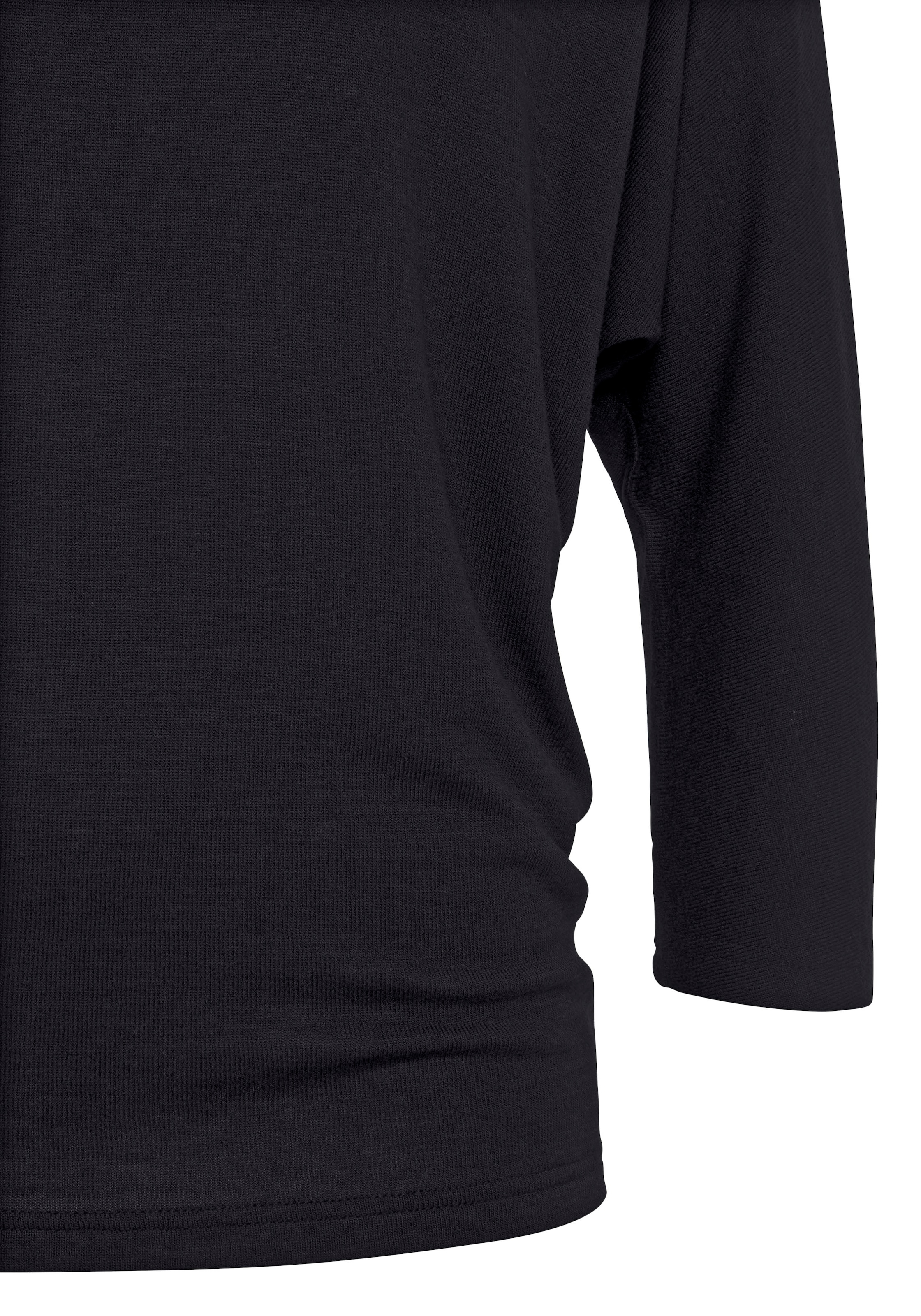 LASCANA 3/4-Arm-Shirt »aus leichter Feinstrickqualität«, mit Fledermausärmeln