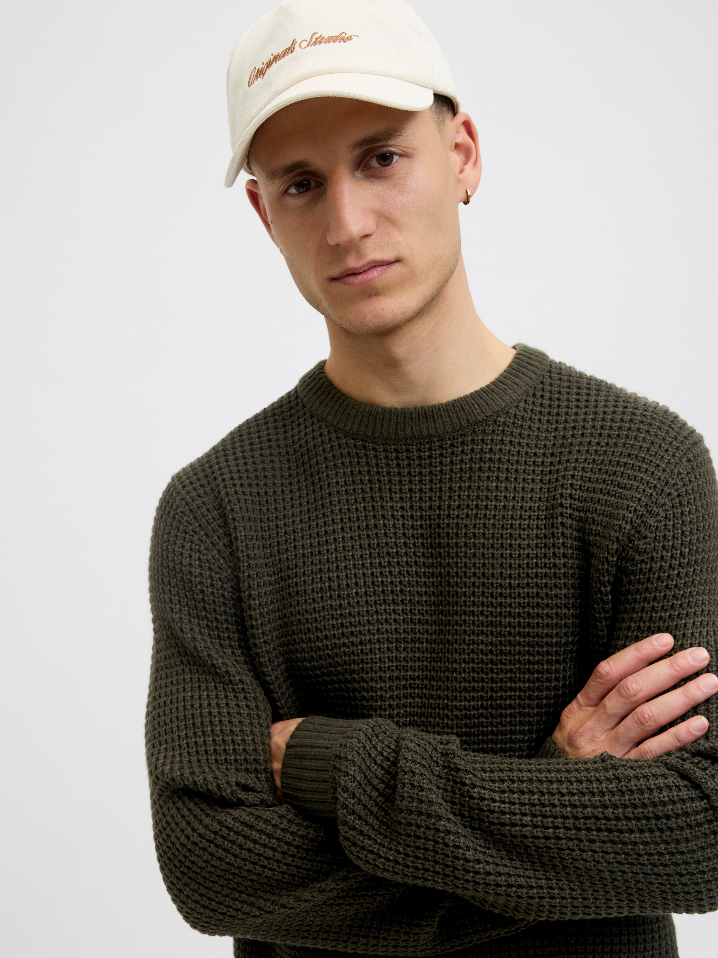 Jack & Jones Strickpullover »JJGLOBAL KNIT CREW NECK«