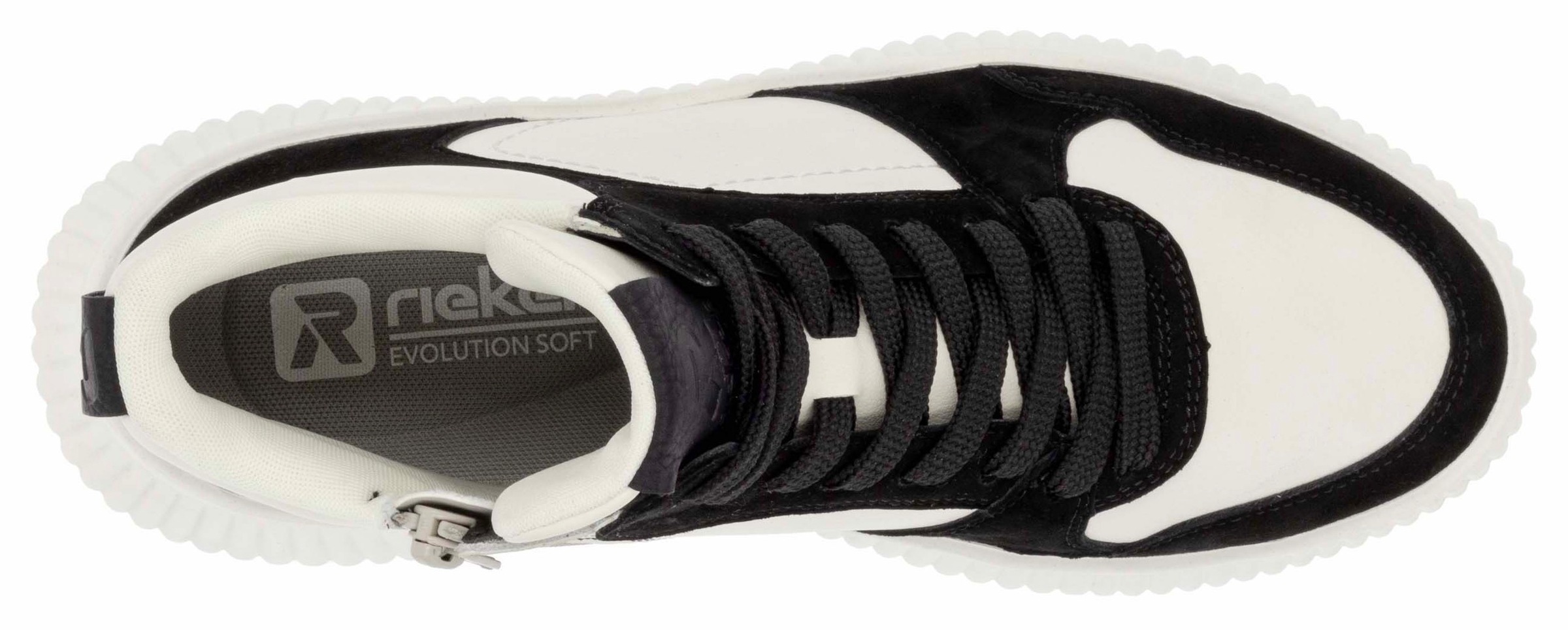 Rieker EVOLUTION Sneaker, Freizeitschuh, High Top Sneaker, Schnürboots, Schaftrandpolsterung