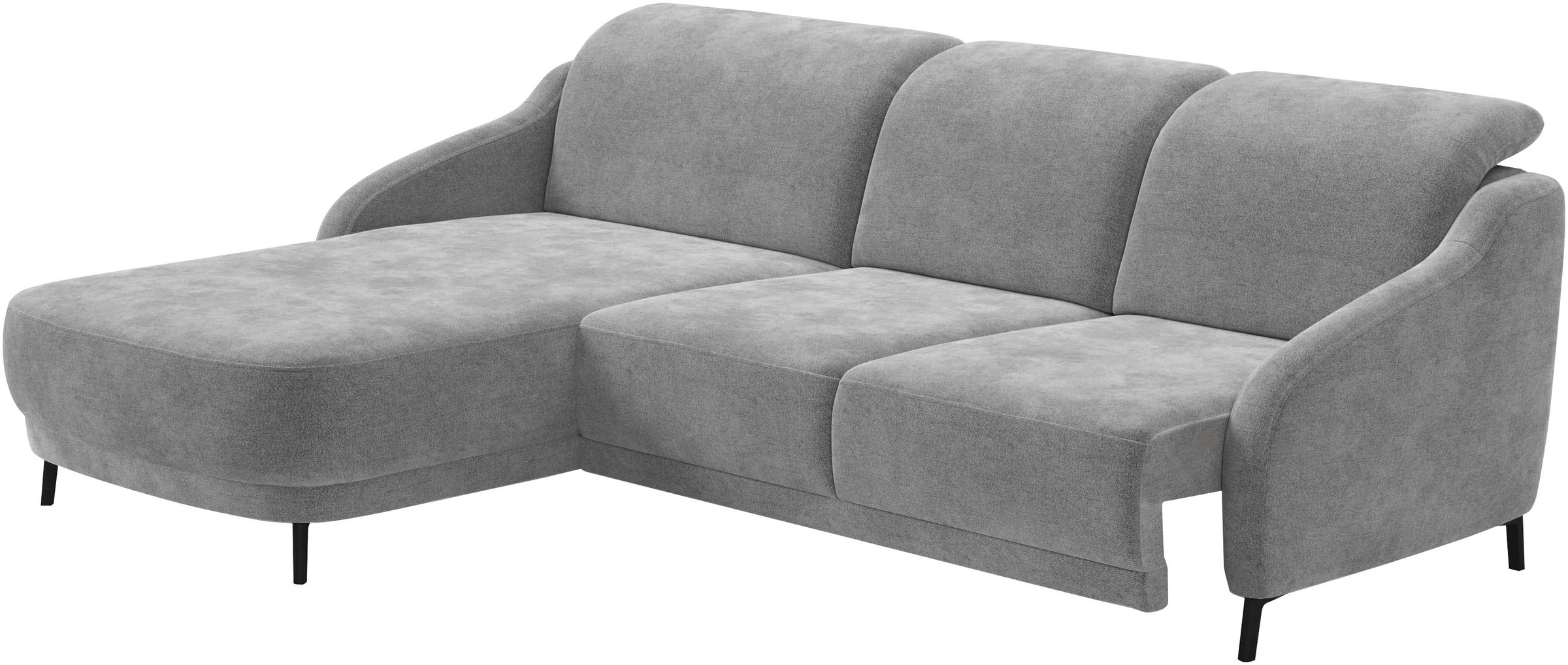 sit&more Ecksofa »Blues L-Form«, wahlweise mit Klapptisch und USB