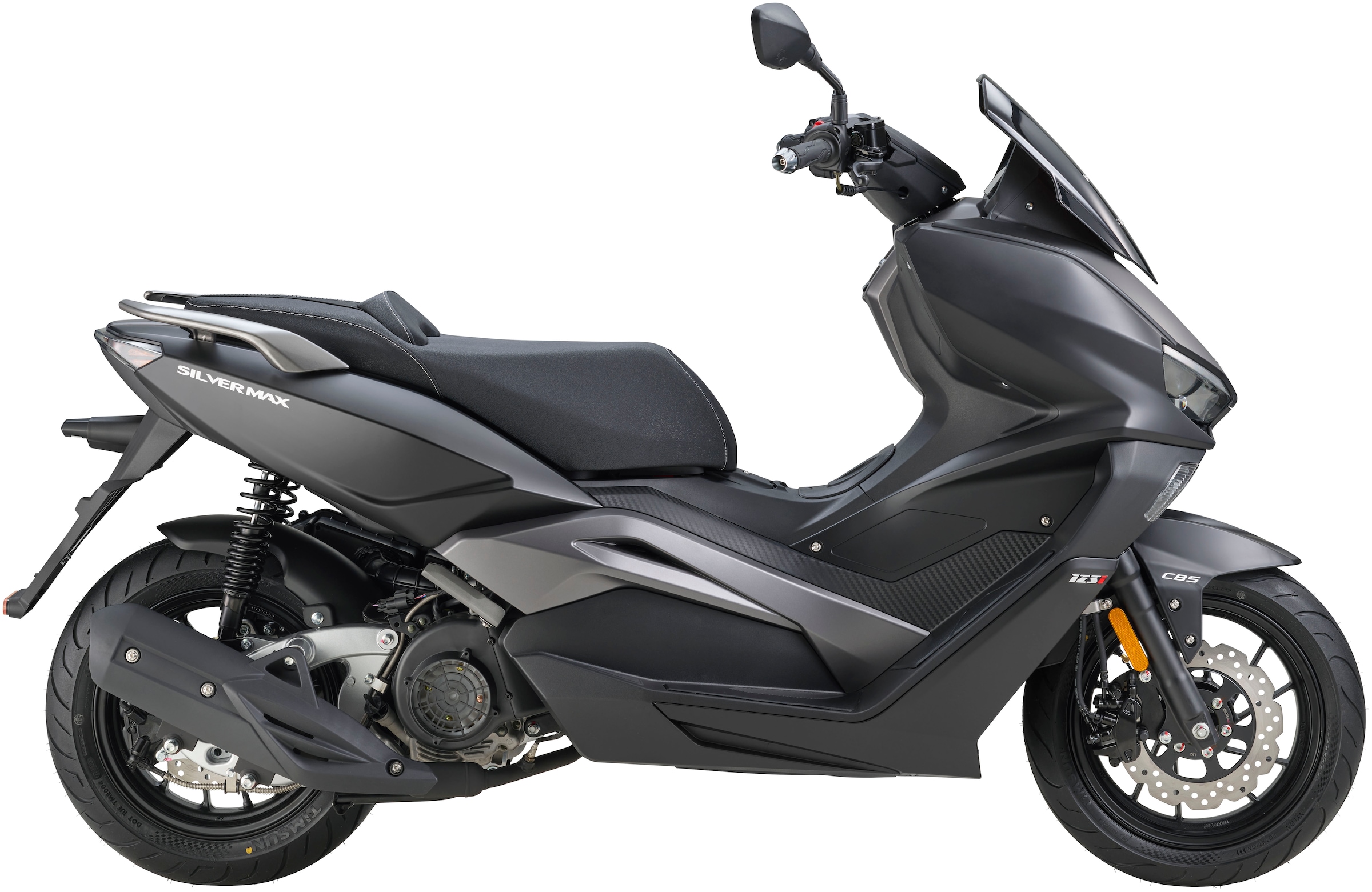 Luxxon Motorroller »Silvermax 125 (85 km/h), E5+, Maxi-Scooter, matt-anthrazit« 125 cm³ 85 km/h Euro5 9,9 Euro 5+, Windschild, CBS, USB-Anschluss, Maxi-Scooter, Keyless Go