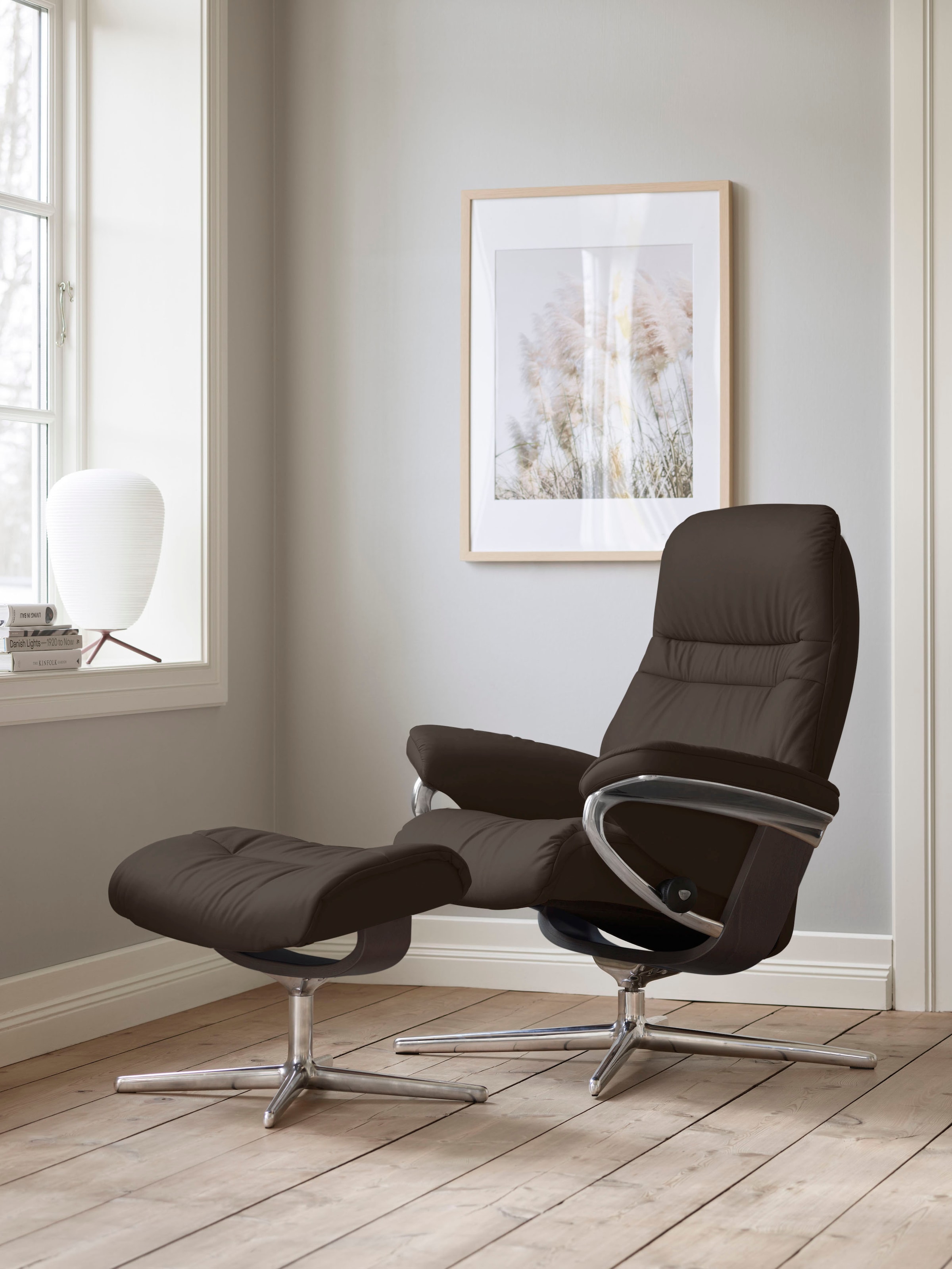 Stressless® Relaxsessel »Sunrise« mit Cross Base, Größe S, M & L, Holzakzent Wenge