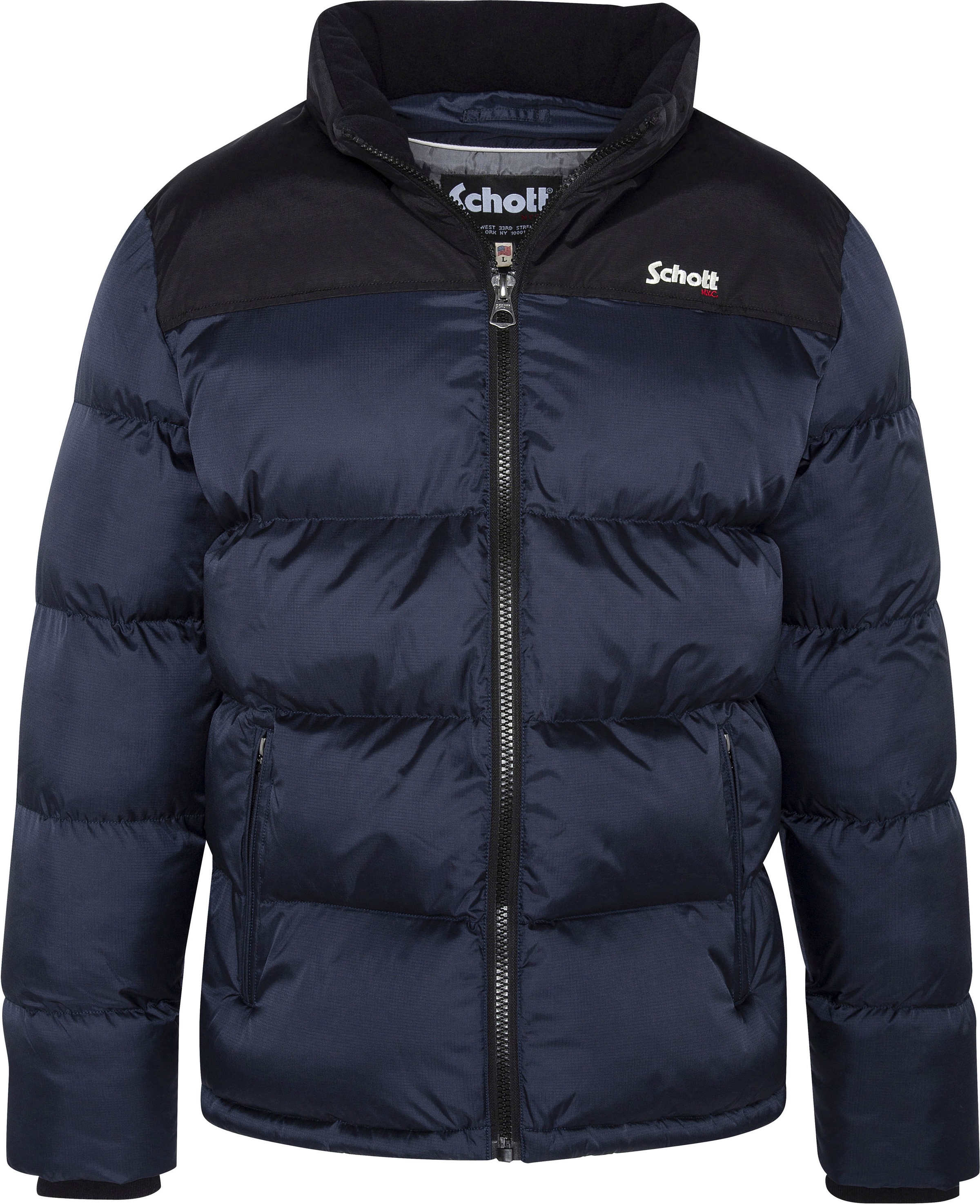 SCHOTT NYC Steppjacke Unisex-Schnitt navy XXL XXL Puffer Jacket von Schott NYC