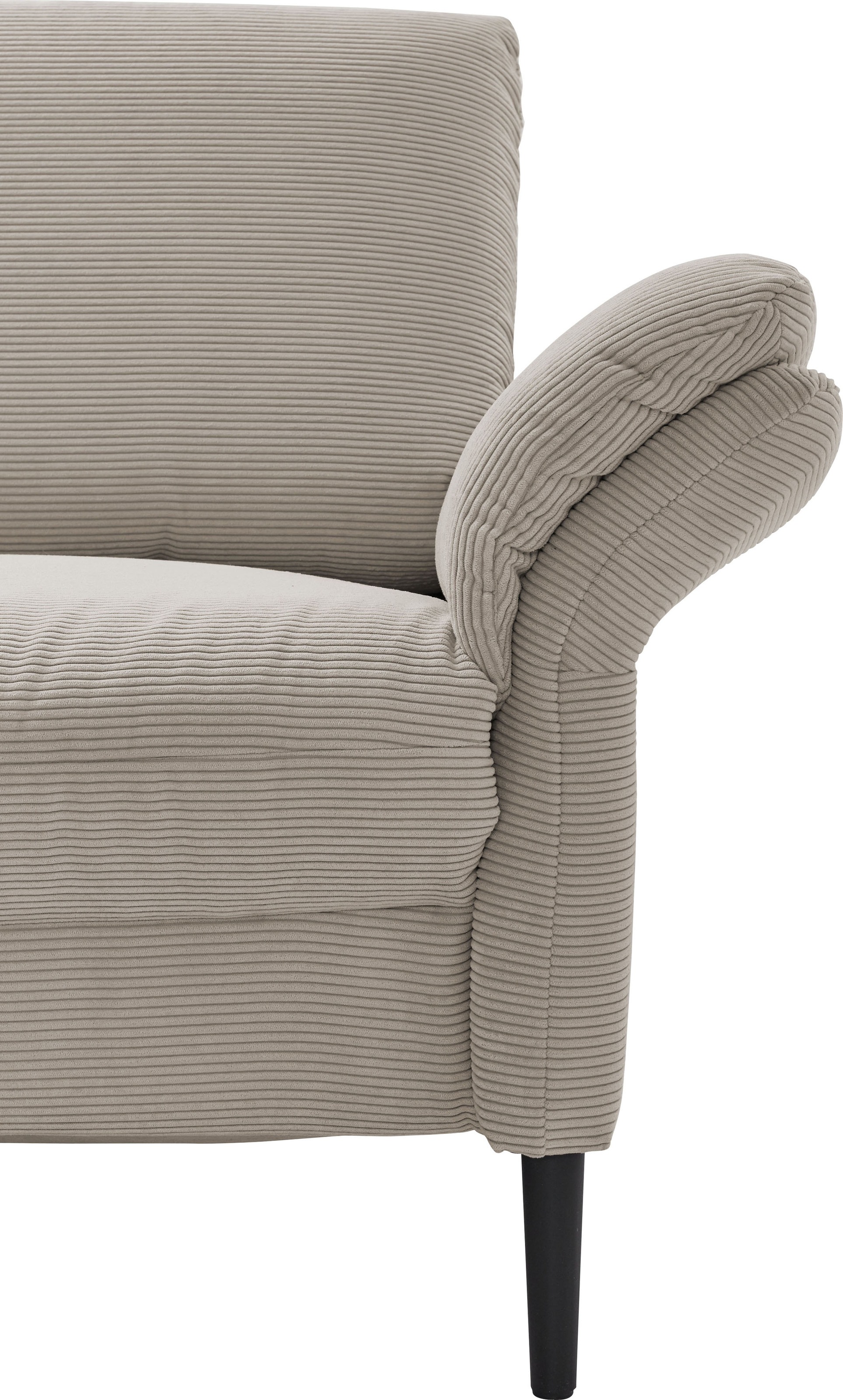 Places of Style Ecksofa »Sarsina: mit Tonnentaschen-Federkern, perfekt zum Entspannen L-Form«, inklusive 1 motorischen Relaxfunktion mit Herz-Waage-Beschlag