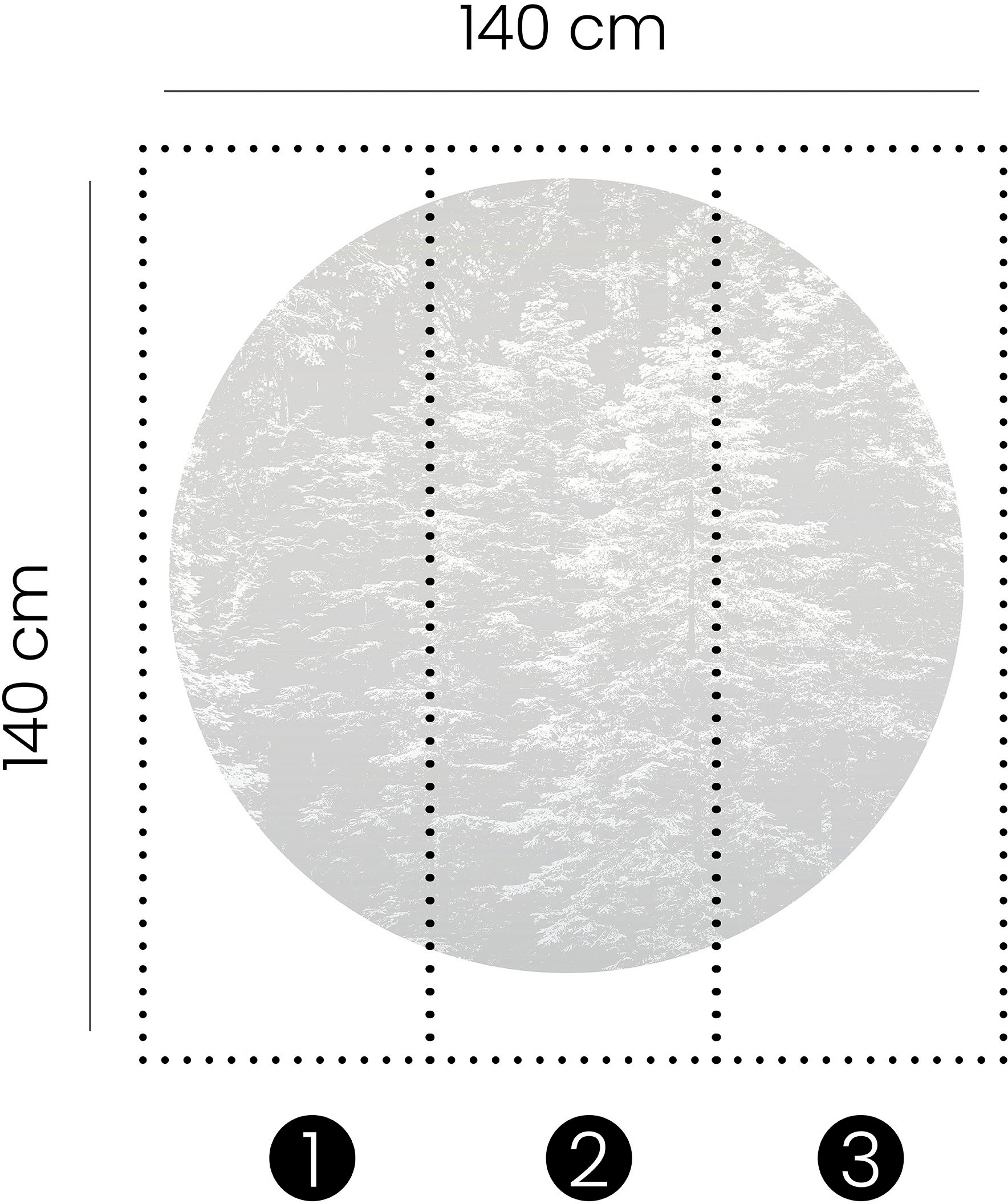 Fashion for walls Fototapete »Hazy Pines«, floral-gepflegt, Phthalate frei