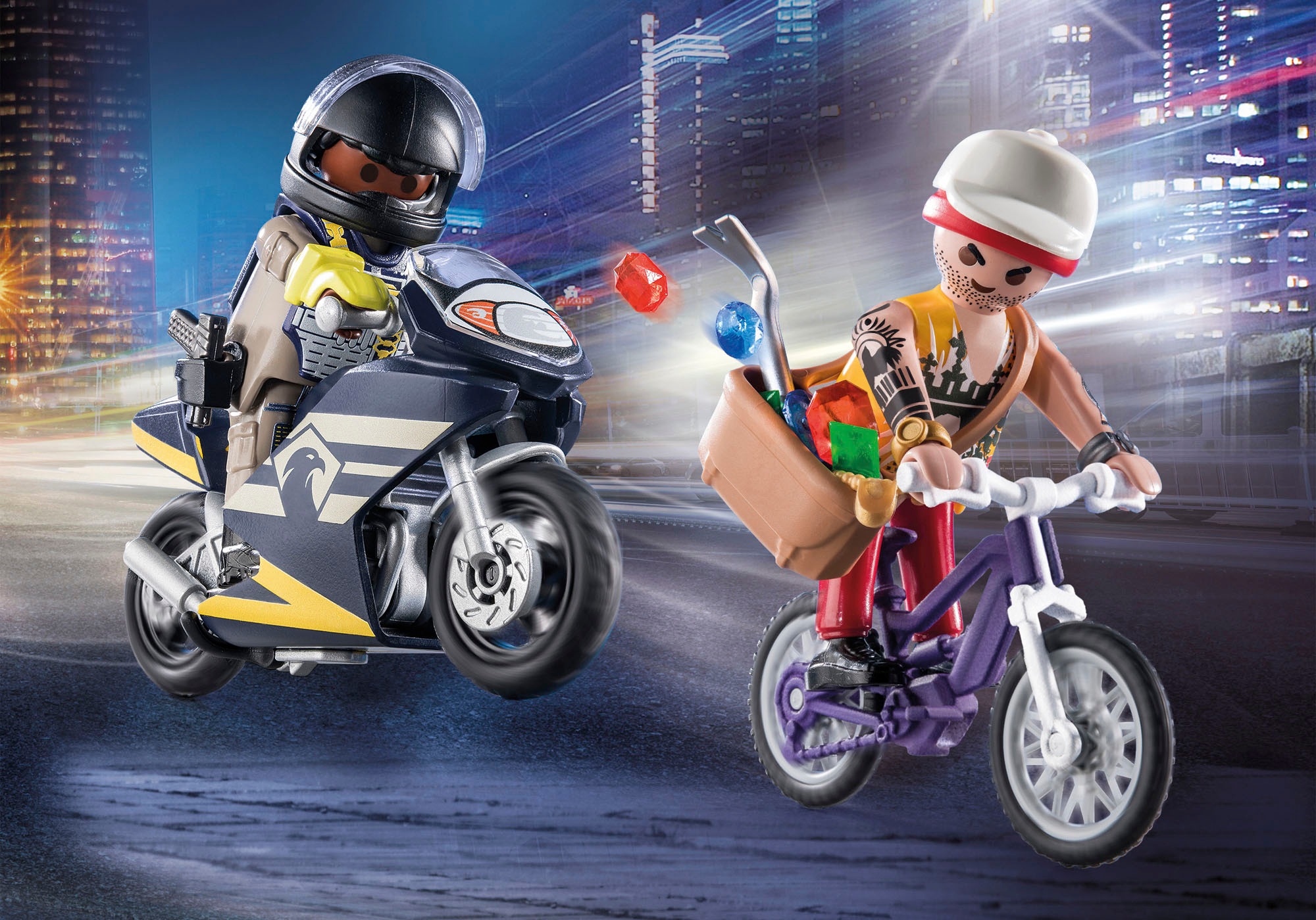 Playmobil® Konstruktions-Spielset »Starter Pack, SEK und Juwelendieb (71255), My Action Heroes«, (27 St.), Made in Europe