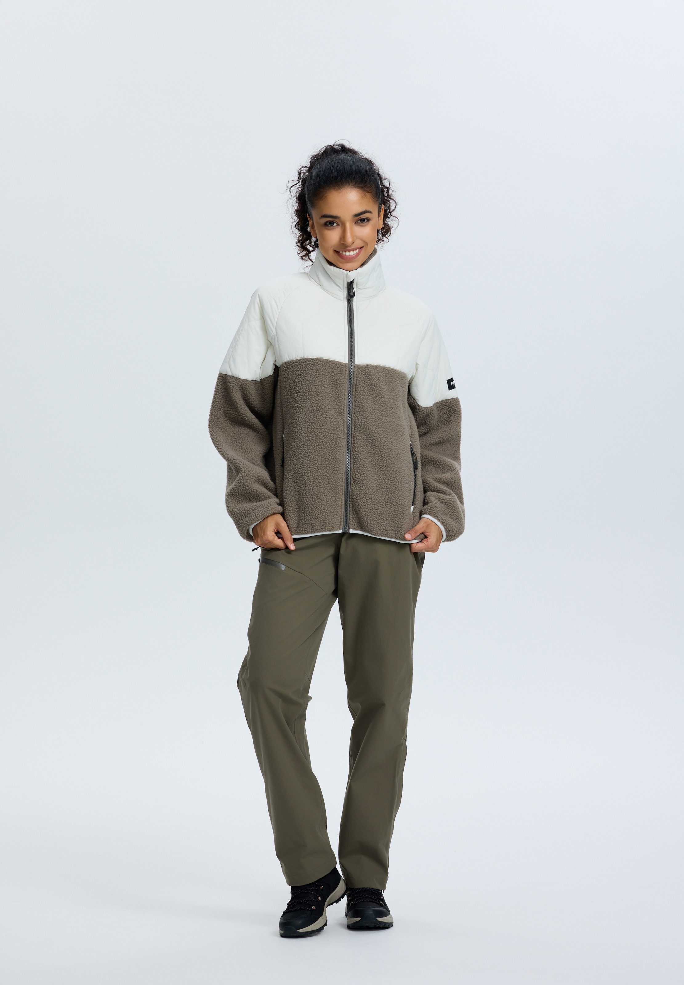 Icepeak Fleecejacke »MAUSTON« für aktive Unternehmungen, aus Polyester, lässige Passform