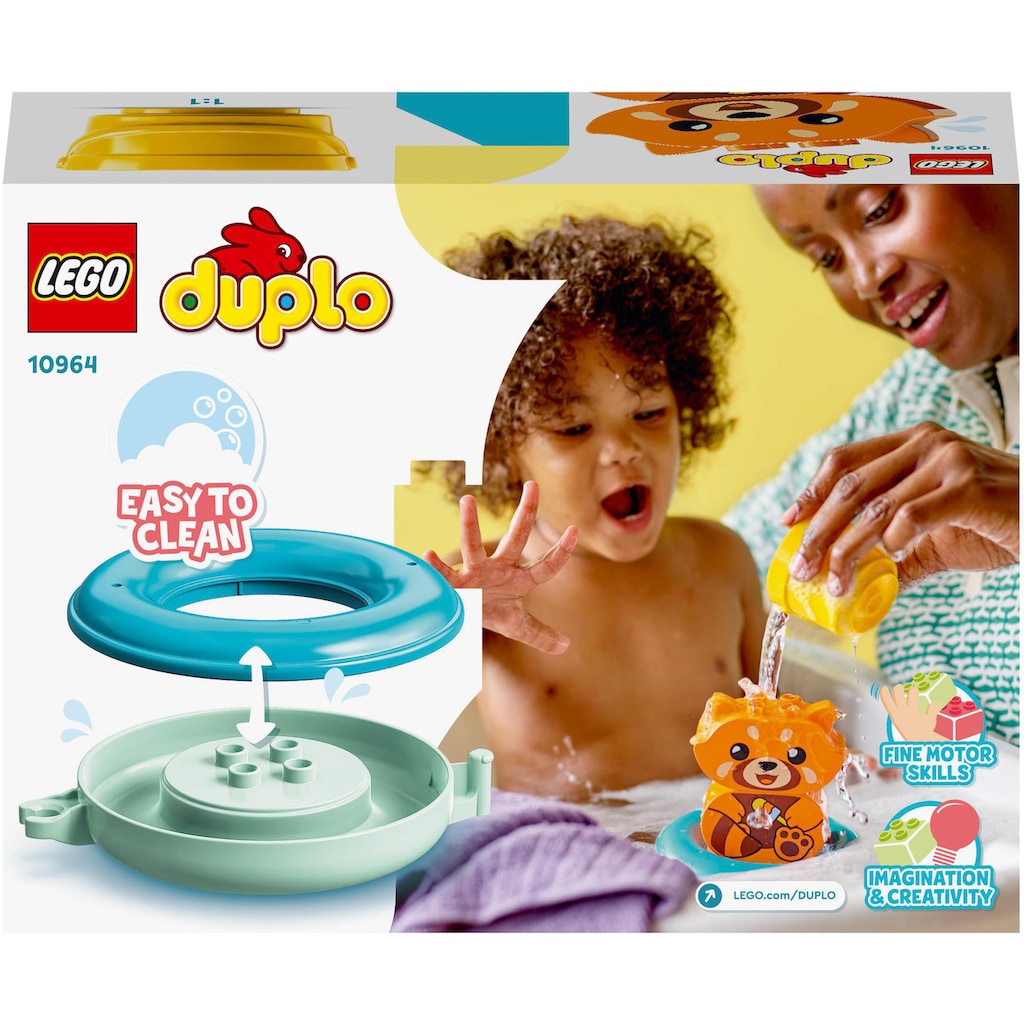 LEGO® Konstruktionsspielsteine »Badewannenspaß: Schwimmender Panda (10964), LEGO® DUPLO«, (5 St.), Badewannenspielzeug