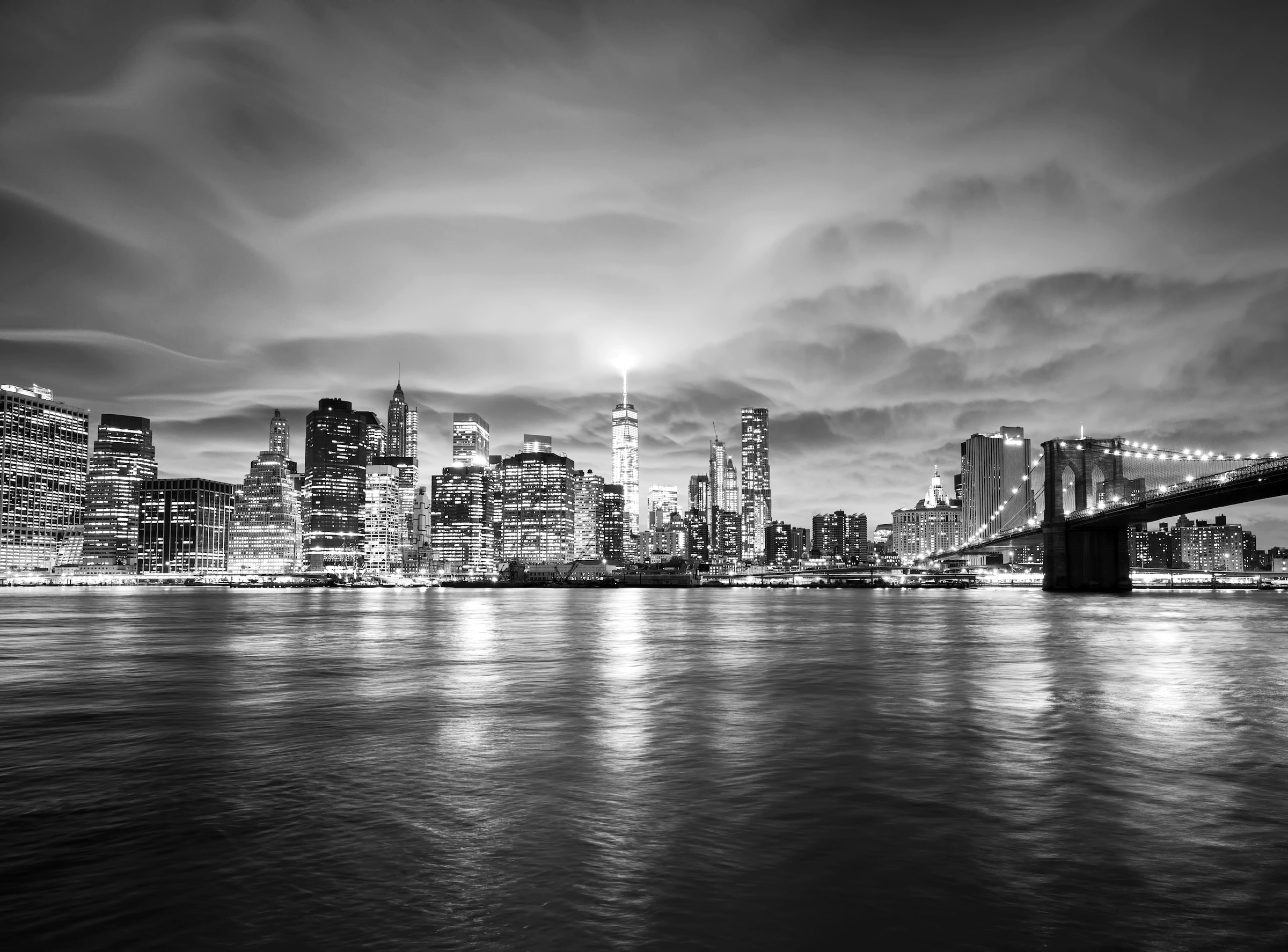 Papermoon Fototapete »New York Schwarz & Weiß«