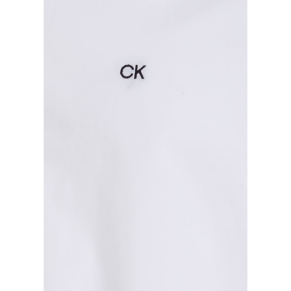 Calvin Klein Businesshemd »STRETCH POPLIN SLIM SHIRT«, mit Calvin Klein Logo auf der Brust
