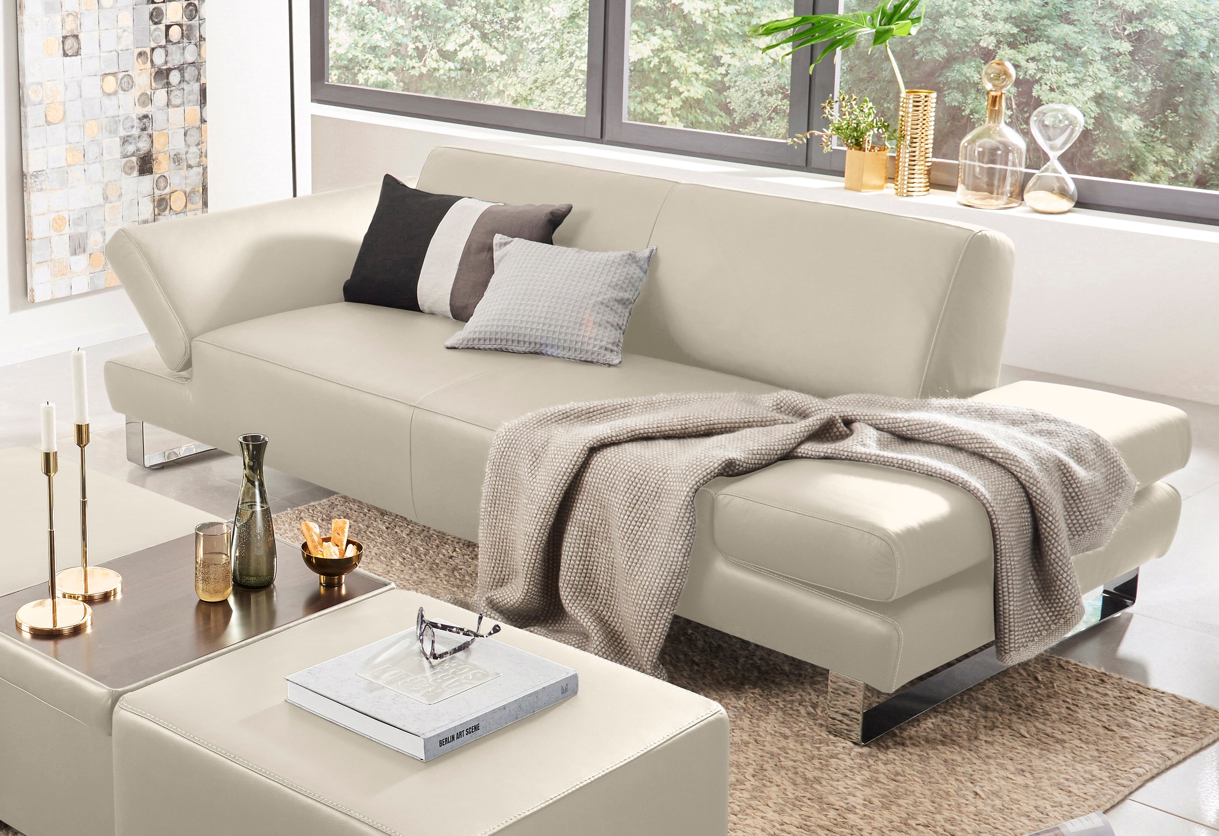 W.SCHILLIG 3-Sitzer "taboo Designsofa mit hohem Sitzkomfort", mit Normaltie günstig online kaufen