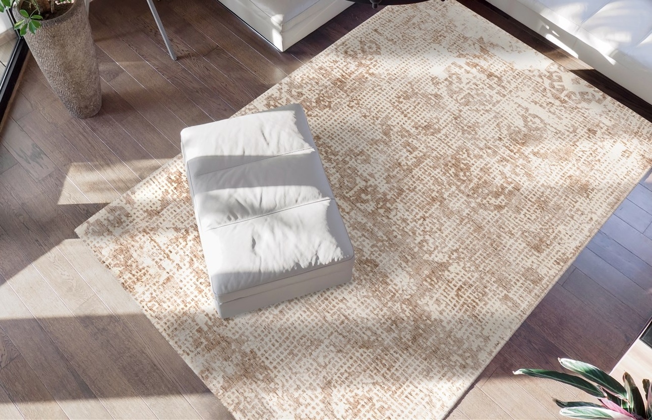 Padiro Teppich »Puerto 225«, rechteckig, 10 mm Höhe, Kurzflor, Viskose, Woh günstig online kaufen
