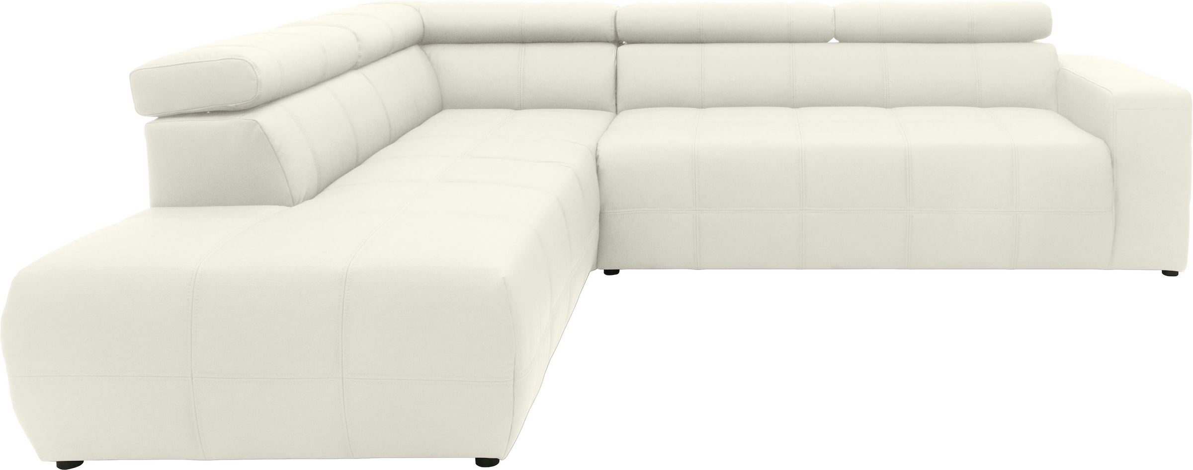DOMO collection Ecksofa »Brandon L-Form, auch in Leder«, inklusive Kopfteil günstig online kaufen