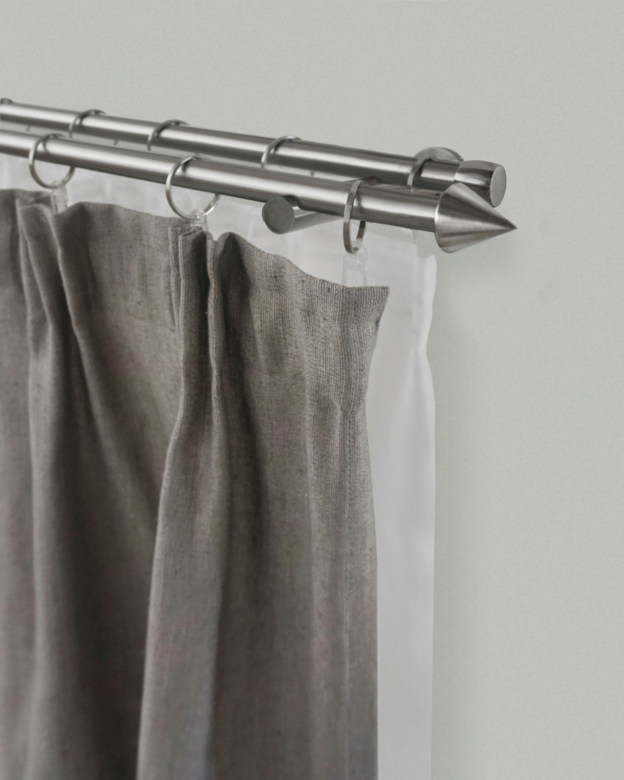 GARESA Gardinenstange »DIAMANT« Ø 16 mm 2 läufig-läufig Wunschmaßlänge;Träg günstig online kaufen