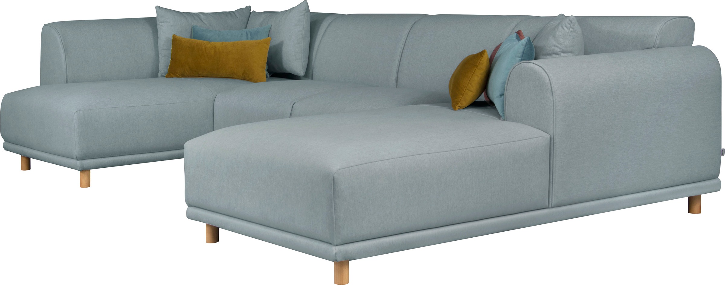 andas Wohnlandschaft »Maroon U-Form«, in skandinavischem Design, mit losen Kissen