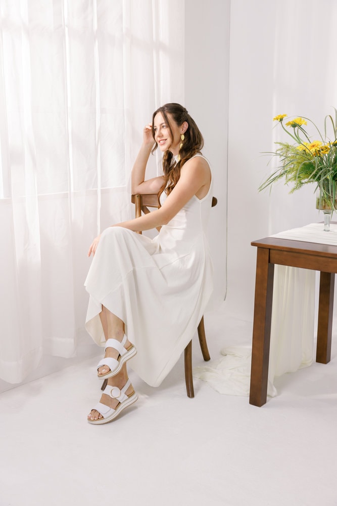 Remonte Plateausandale  Sommerschuh, Sandalette mit Softfußbett und zwei Klettverschlüssen