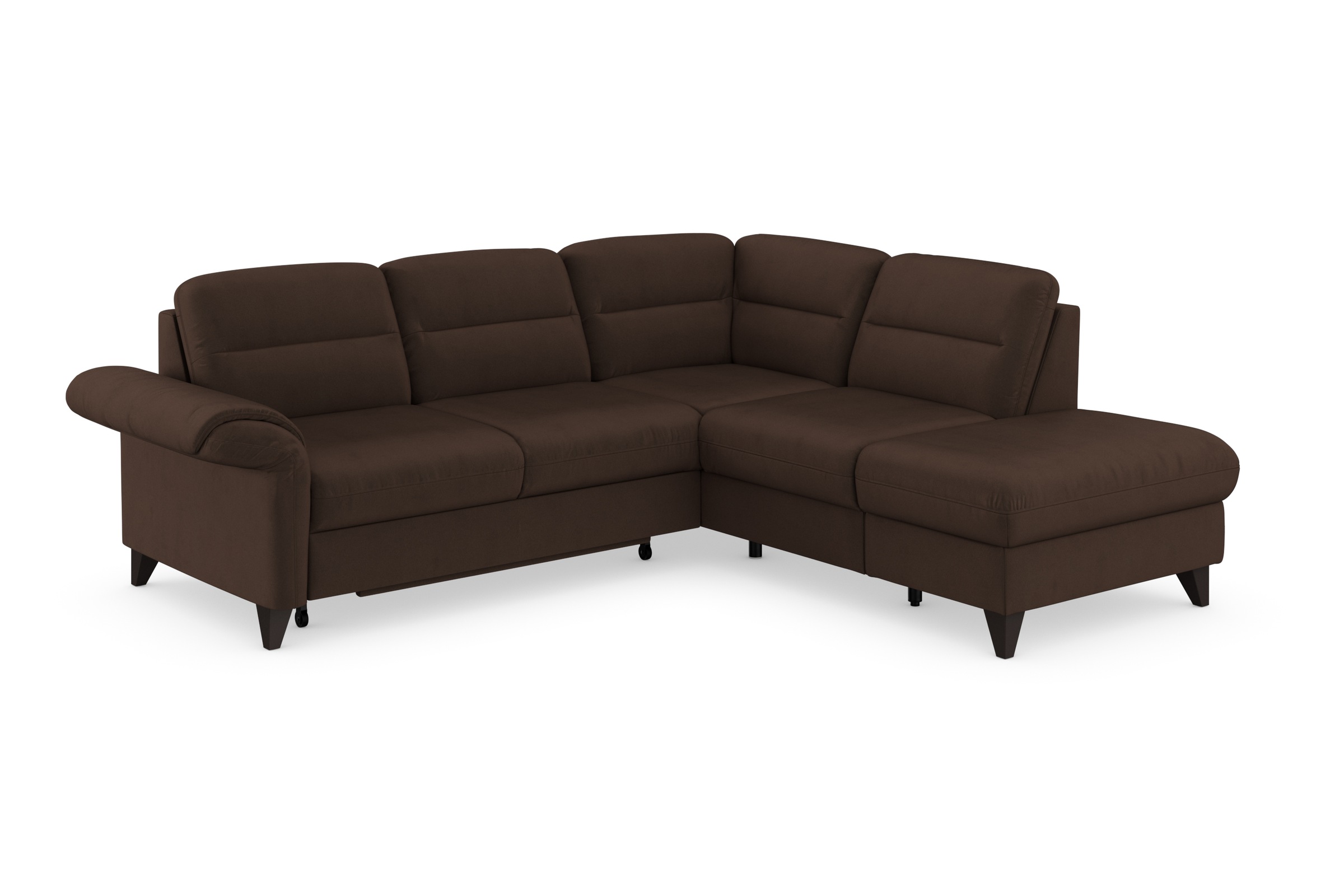 sit&more Ecksofa »Mellum L-Form«, Federkern, wahlweise mit Bettfunktion, Stauraum und Armteilfunktion