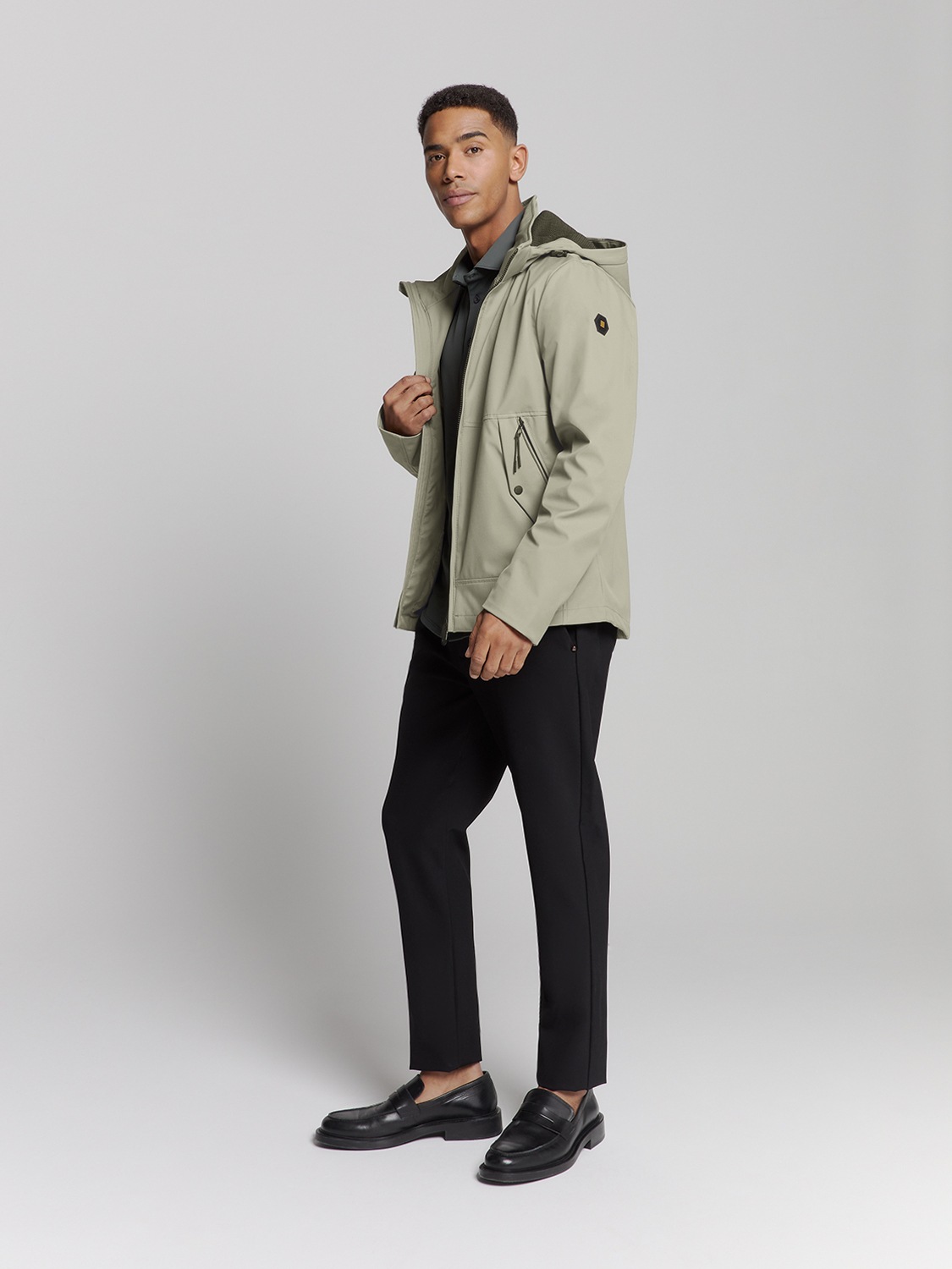NO EXCESS Kurzjacke »No Excess Jacke mit abnehmbarer kapuze«