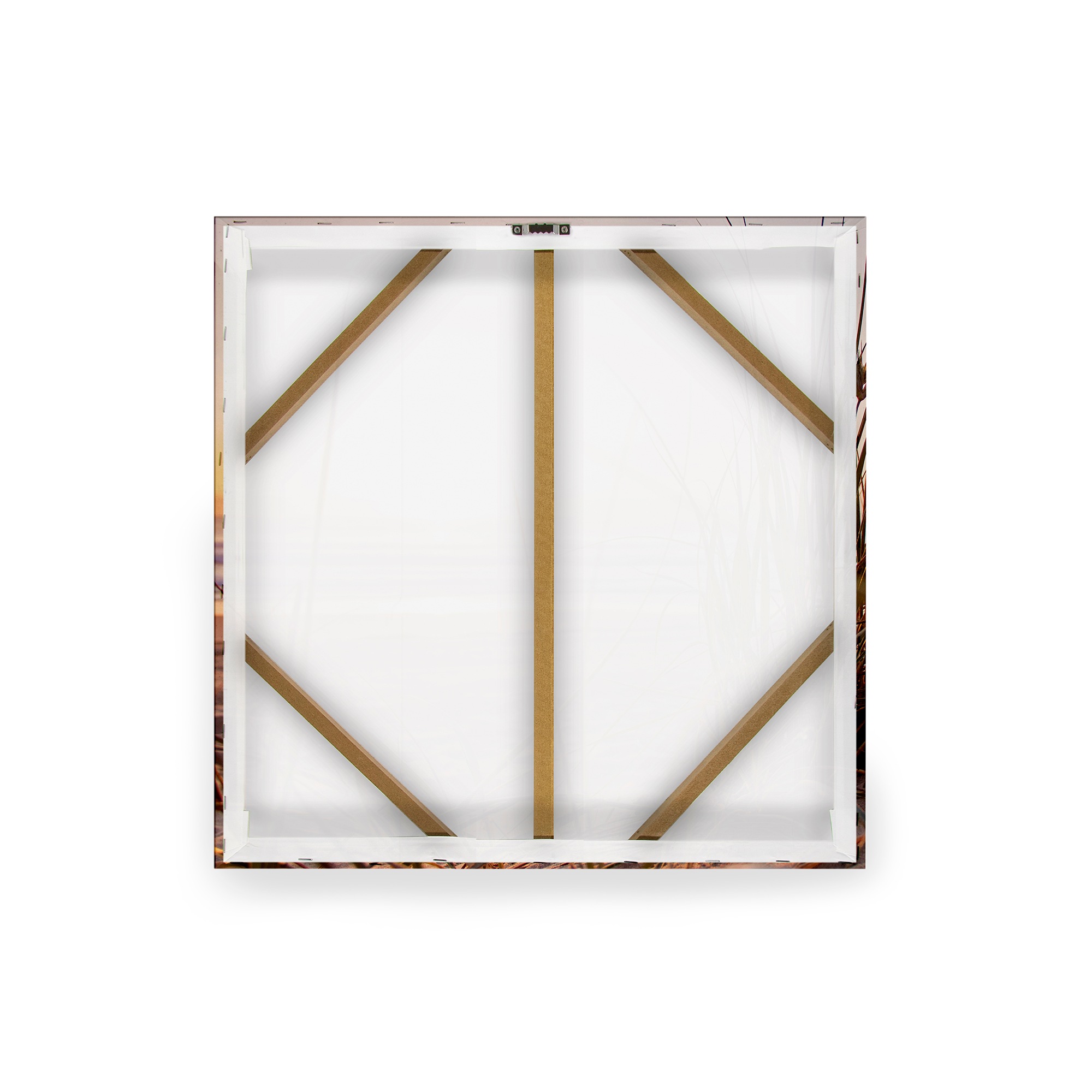 Art for the home Leinwandbild »Outdoor Sonnenuntergang 50x50cm«, Romantisch-Strand, (1 St.), Leinwand für draußen -Sonnenuntergang Dünen - 50x50cm