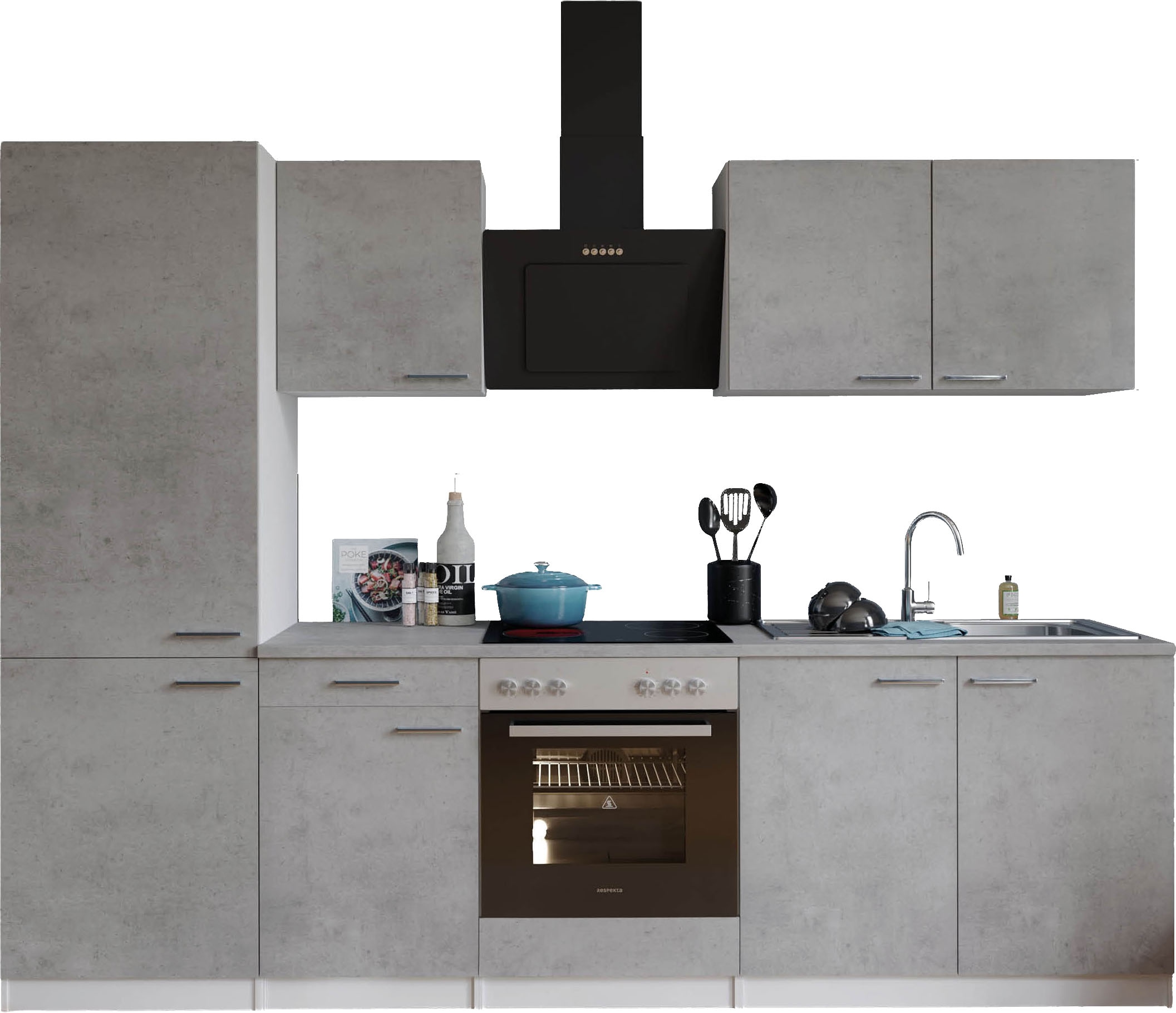 RESPEKTA Küchenzeile »Malia« Breite 270 cm, 85 cm Arbeitshöhe, in exklusive günstig online kaufen
