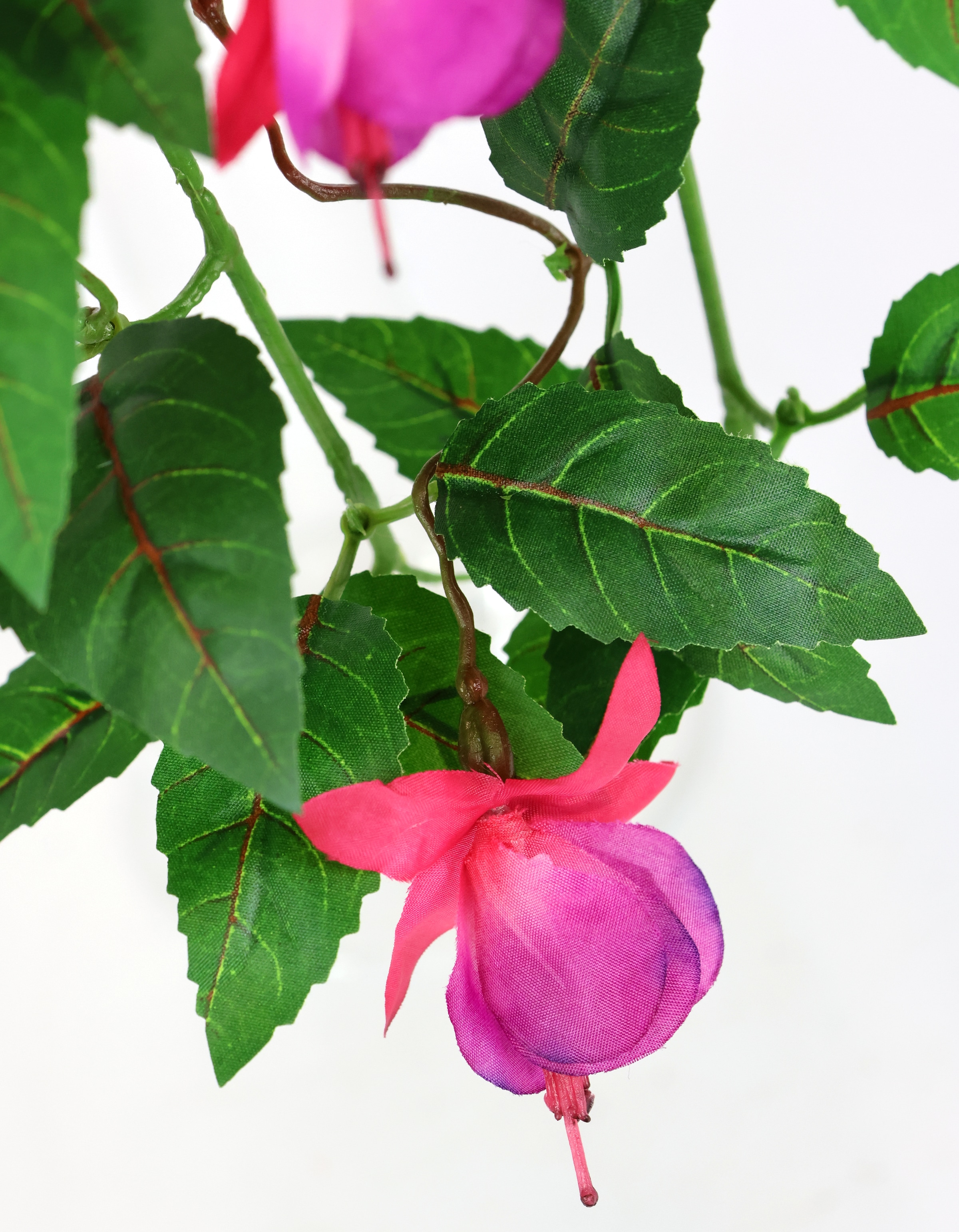 I.GE.A. Kunstpflanze »Kunstblume Fuchsie« Dekoblume Hängende Blumen mit Blüten Künstliche Blumen Hängeblume