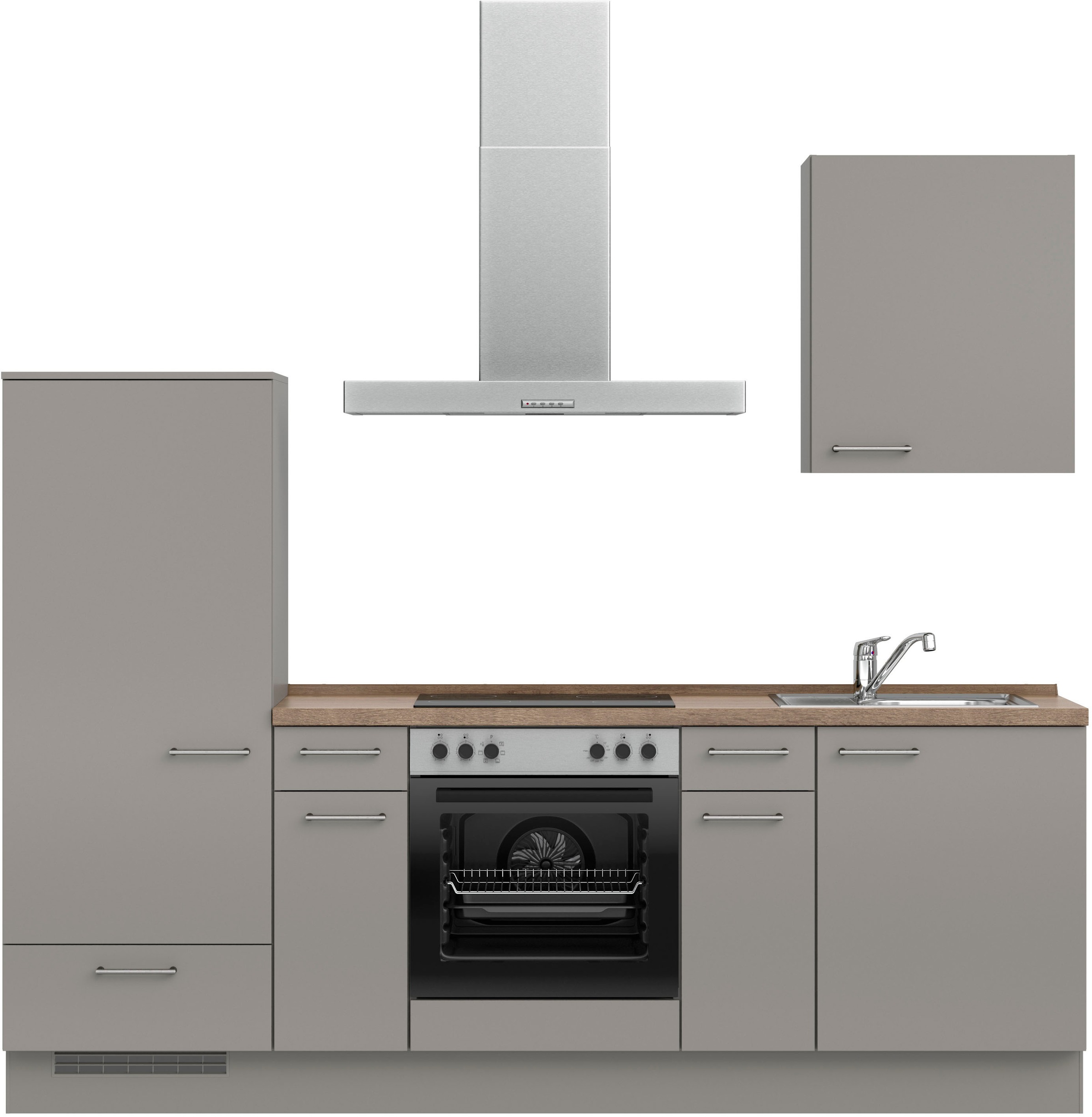nobilia® Küchenzeile »"Laser I", Ausrichtung wählbar, Breite 240 cm« vormon günstig online kaufen