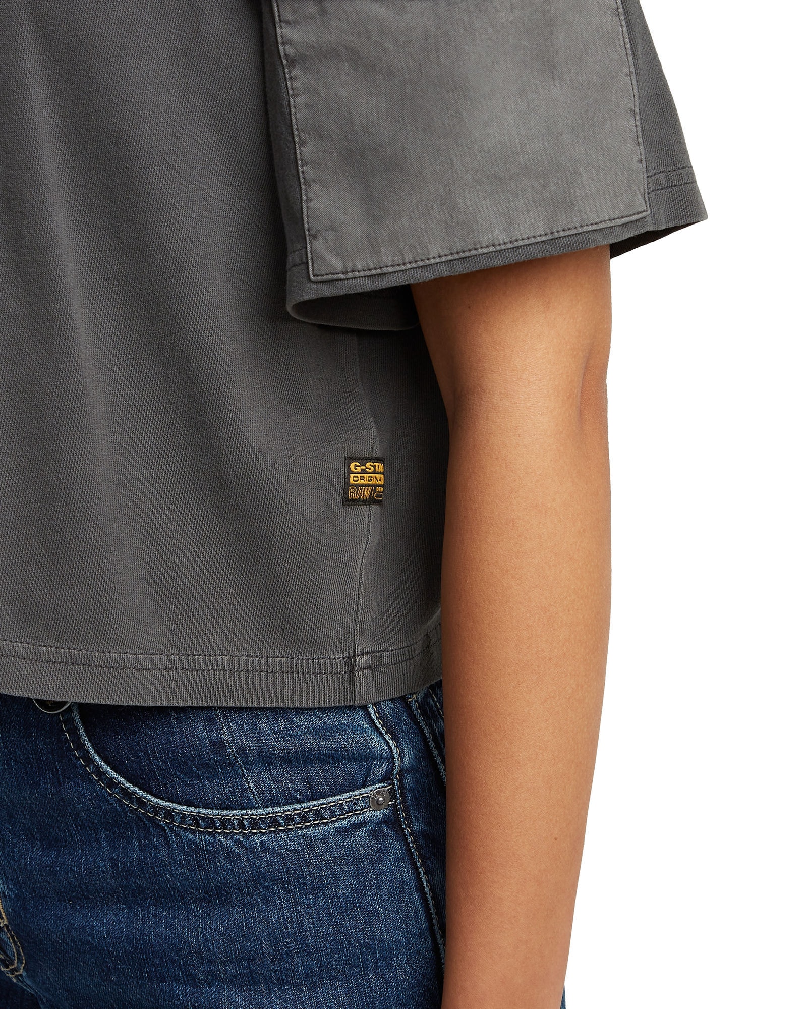 G-STAR T-Shirt »Washed Mix Boxy Cropped T-Shirt«