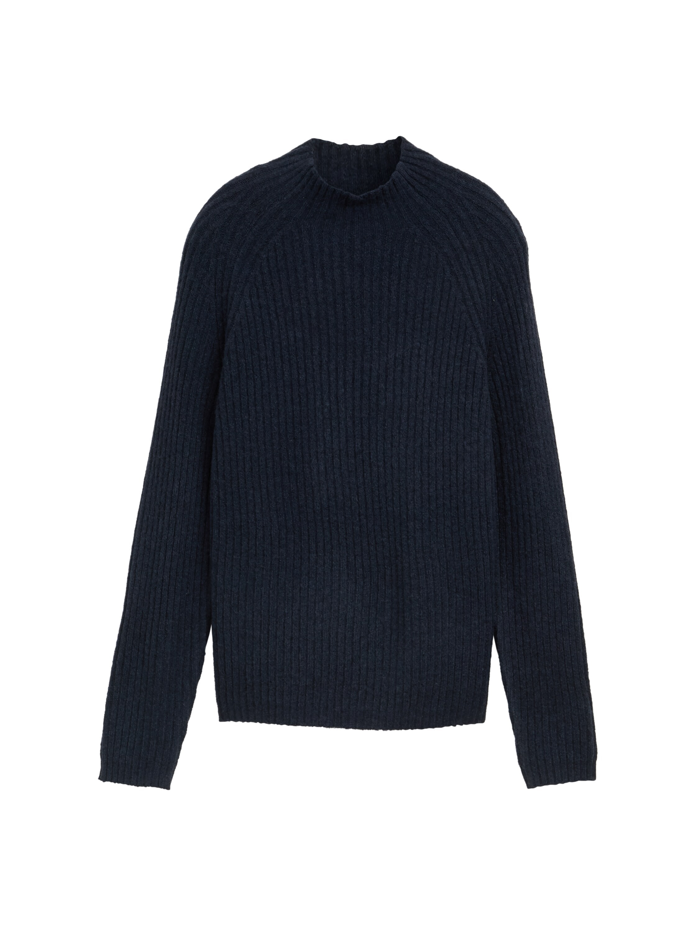 TOM TAILOR Denim Strickpullover mit Stehkragen