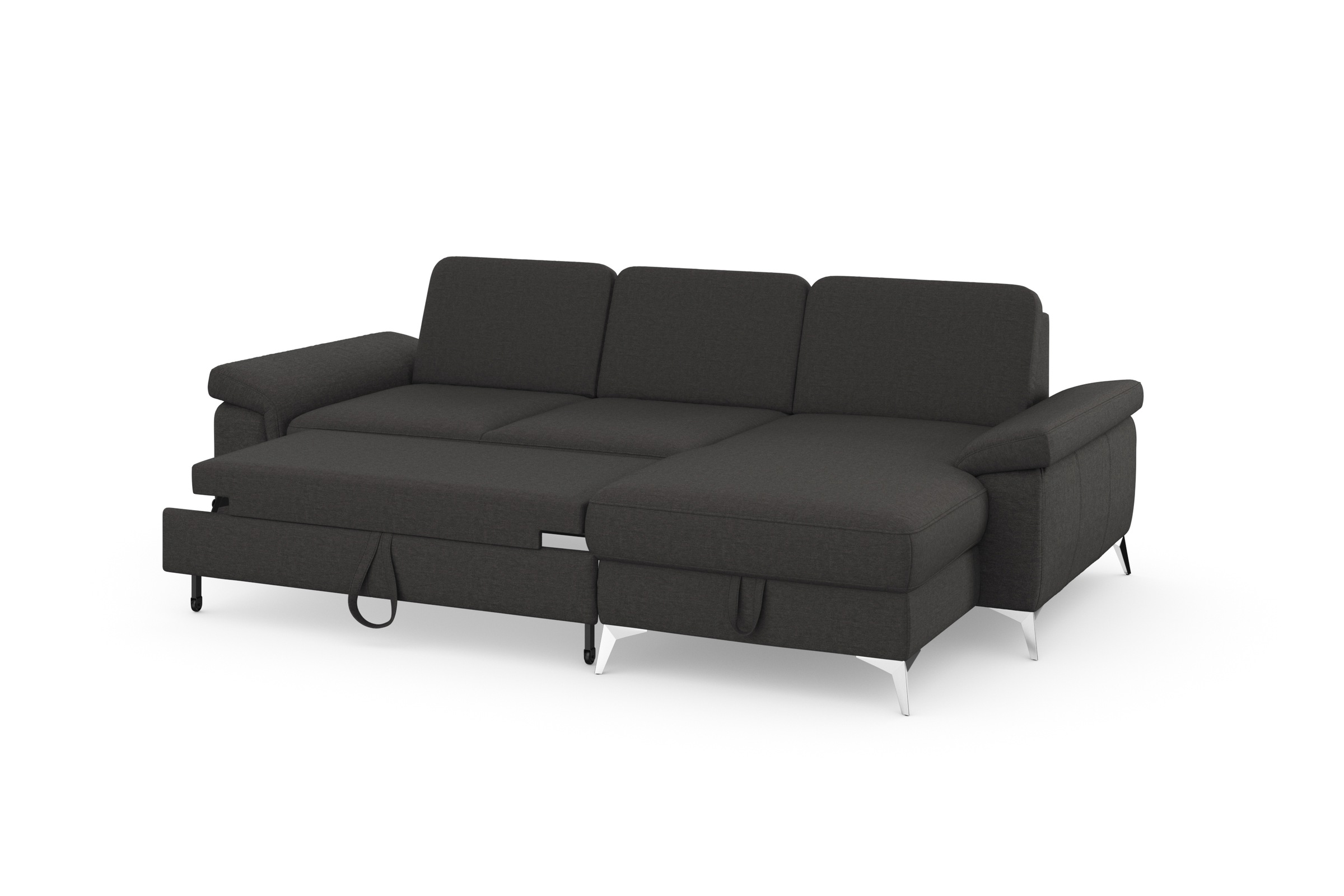 sit&more Ecksofa »Padua L-Form«, inklusive Sitztiefenverstellung, Armteilfunktion und Federkern
