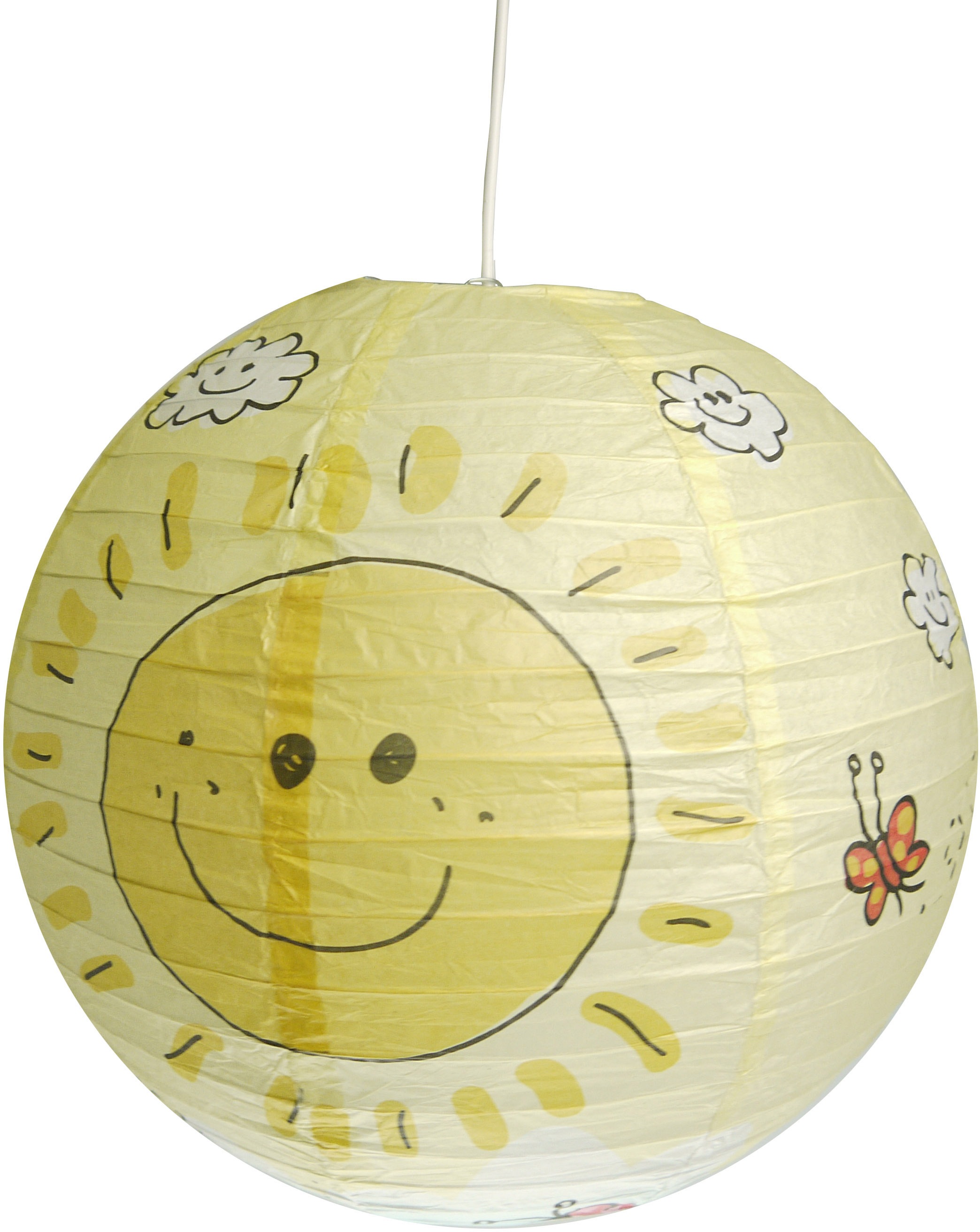 niermann Hängeleuchte »Sunny« E27 1 Stk. Papier-Pendelleuchte Sunny günstig online kaufen