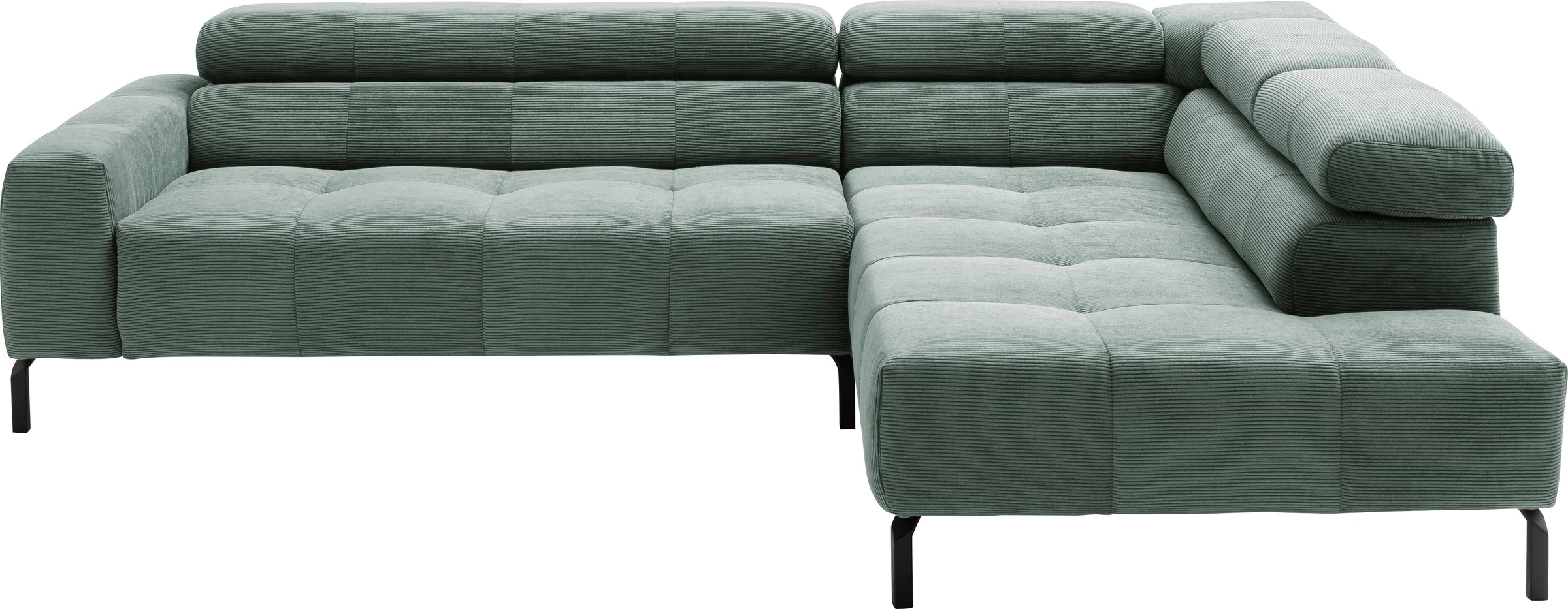 Places of Style Ecksofa »Cleveland, L-Form, incl. Kopfteilverstellung, Brei günstig online kaufen