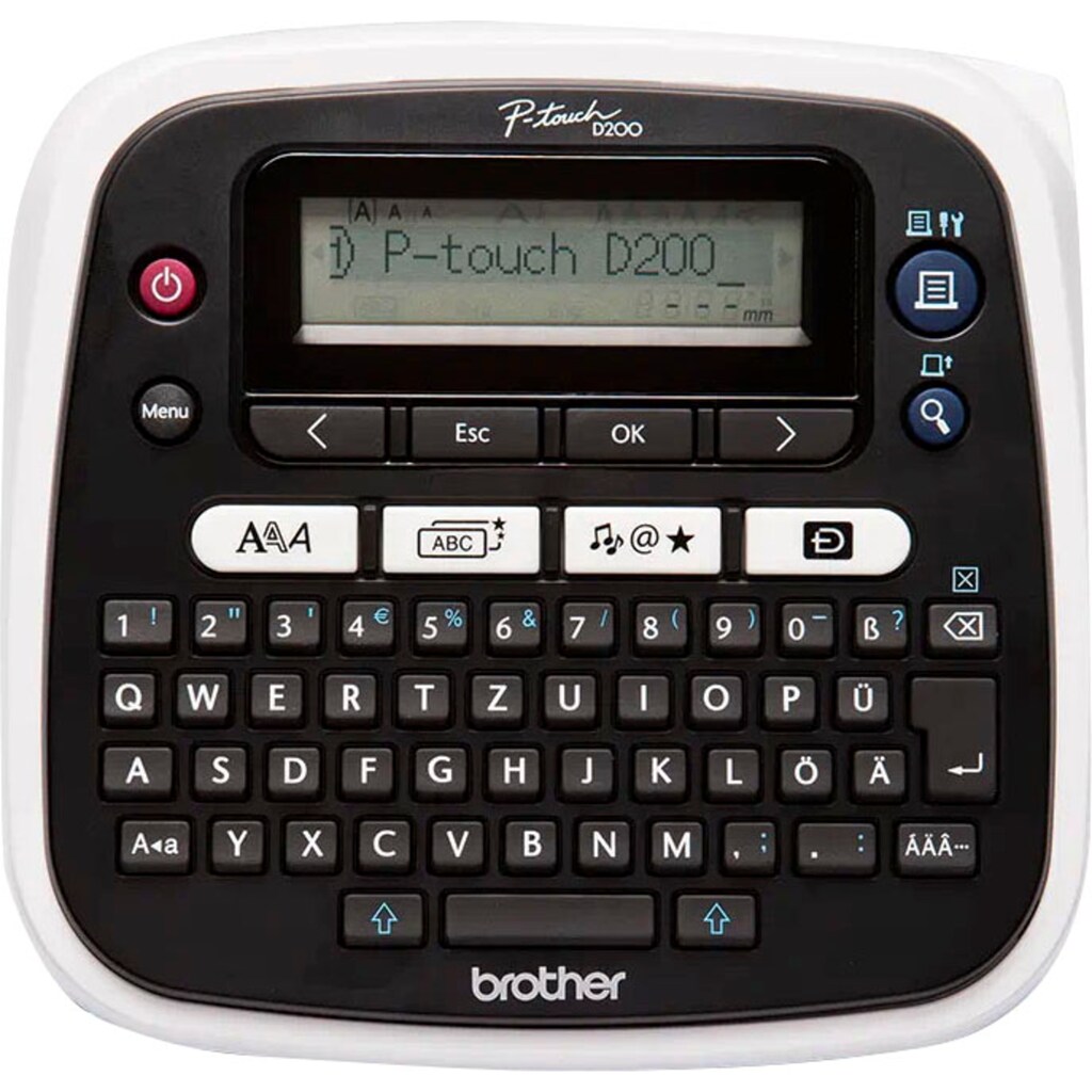 Brother Etikettendrucker »P-touch D200BWVP«, für Zuhause und das Homeoffice inkl. Netzadapter