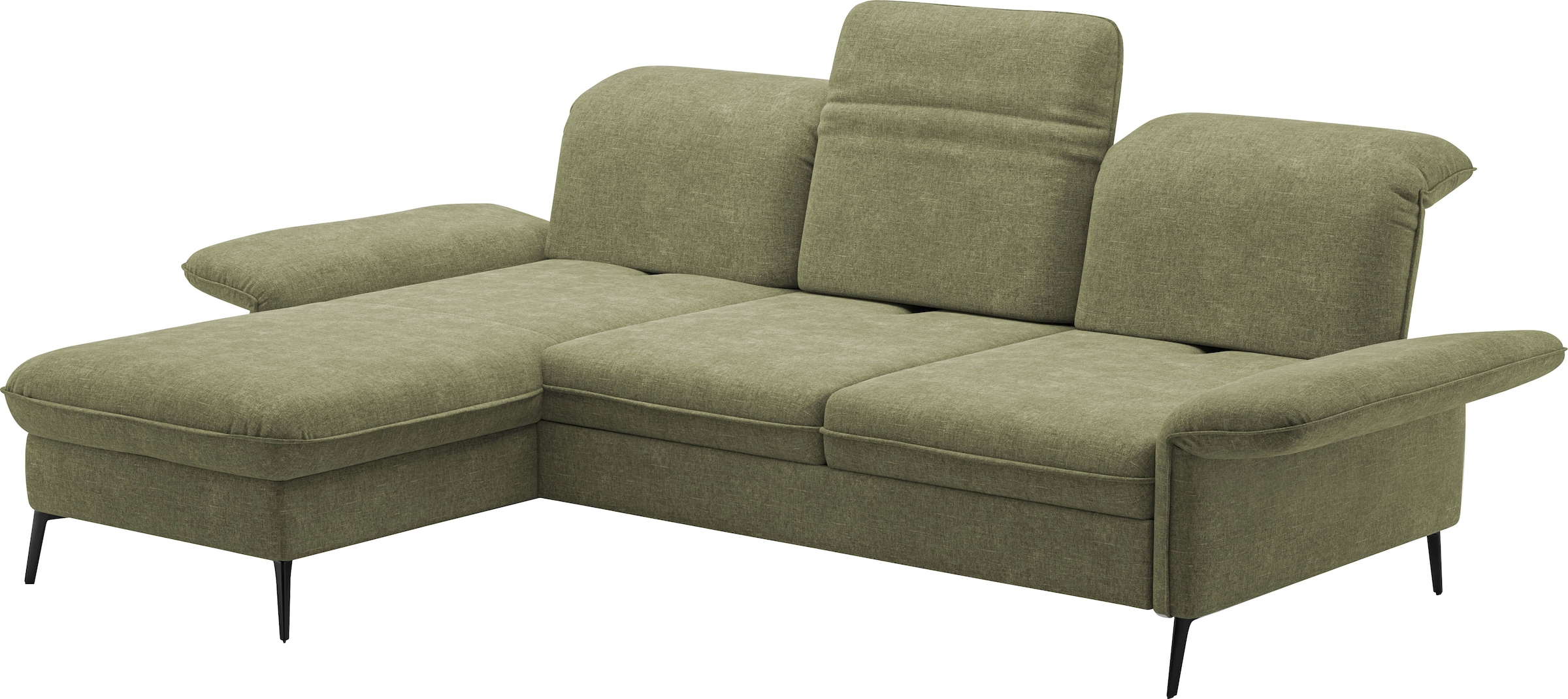 sit&more Ecksofa »Emely, inkl. Sitztiefenverstellung«, wahlweise mit Bettfunktion,Bettkasten,Kopf- & Armteilverstellung
