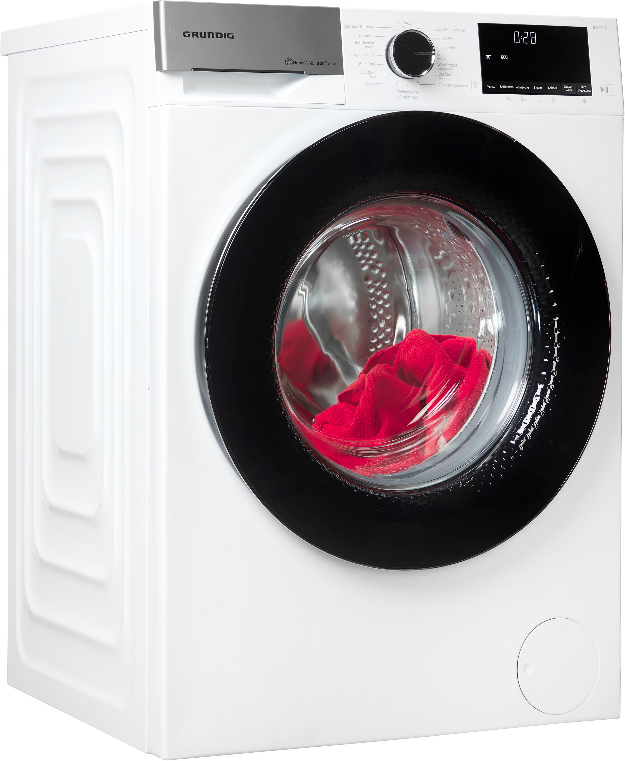 GRUNDIG Waschmaschine »GW5P59415W2 7178577000« 9 kg 1400 U/min IronTouch Technologie weiß IronTouch Technologie