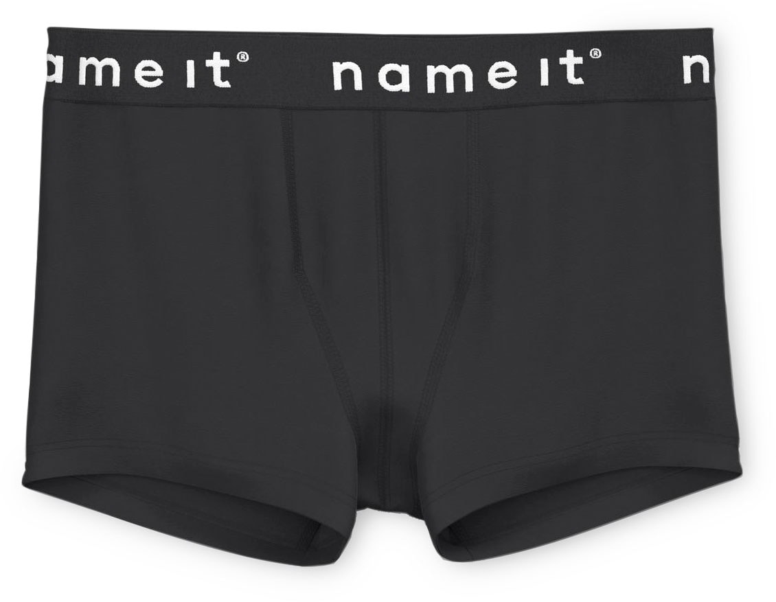 Name It Boxer »NKMBOXER für Jungen mit Stretchbund und bequemem Sitz« Packung, 3 Stk. tlg., eng, Jersey, Logoschriftzug, angesetztes Bündchen