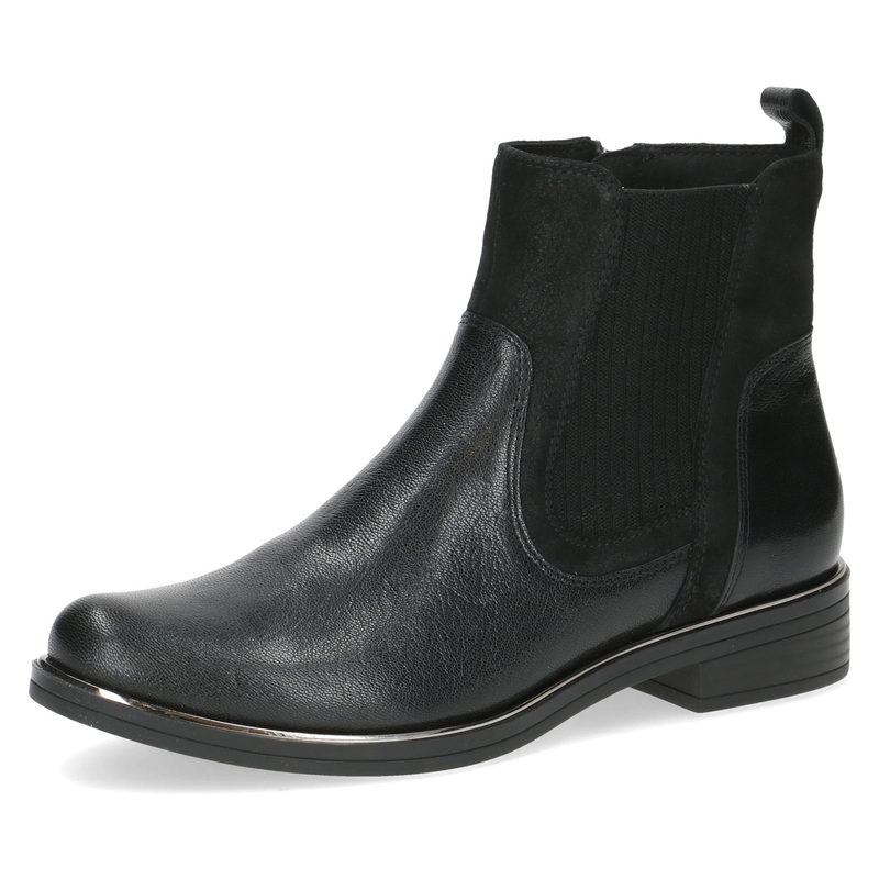 CAPRICE Chelseaboots, Blockabsatz, Boots, Stiefelette mit praktischem Reißverschluss schwarz 37 37 Klassische Stiefelette in bequemer Form